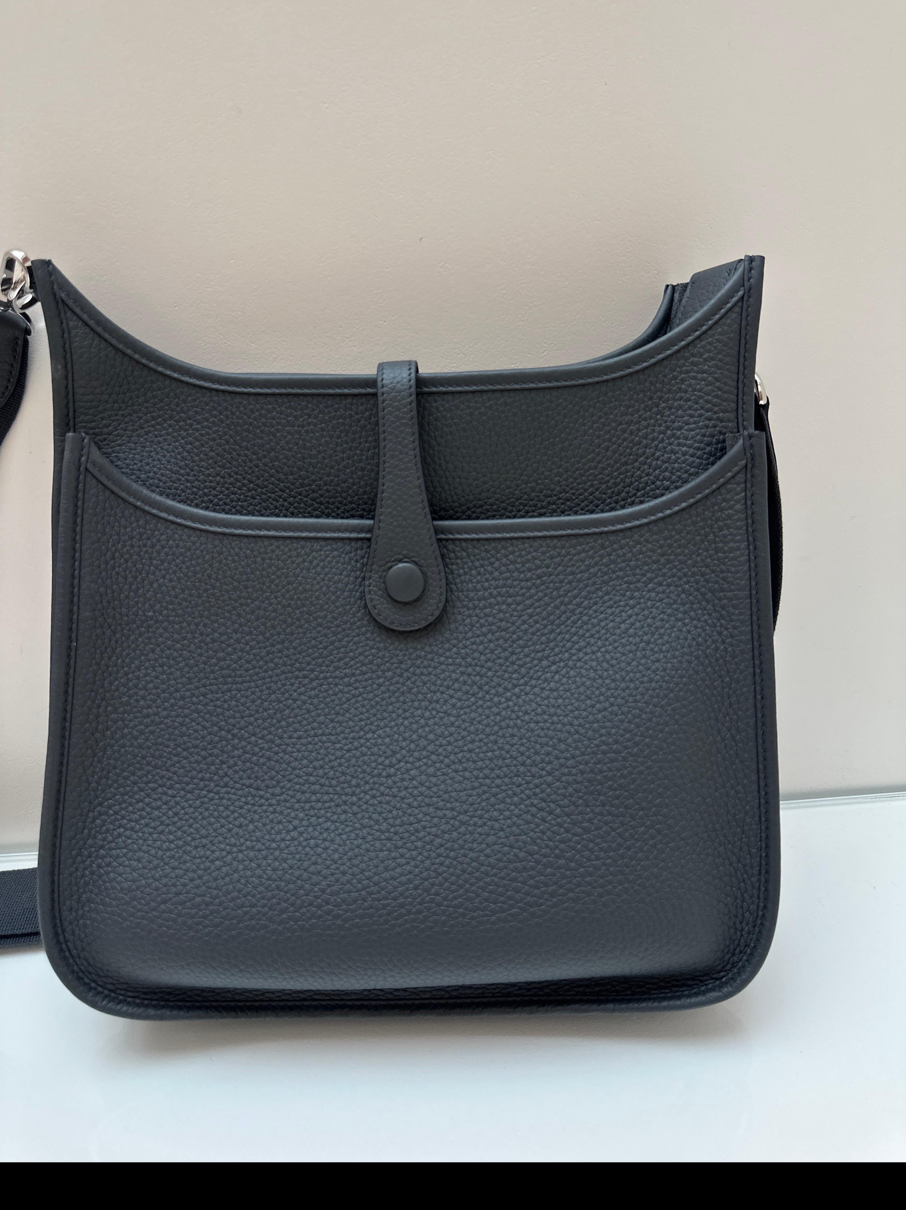 Hermes Gris Misty Evelyne PM Bag For Sale 1