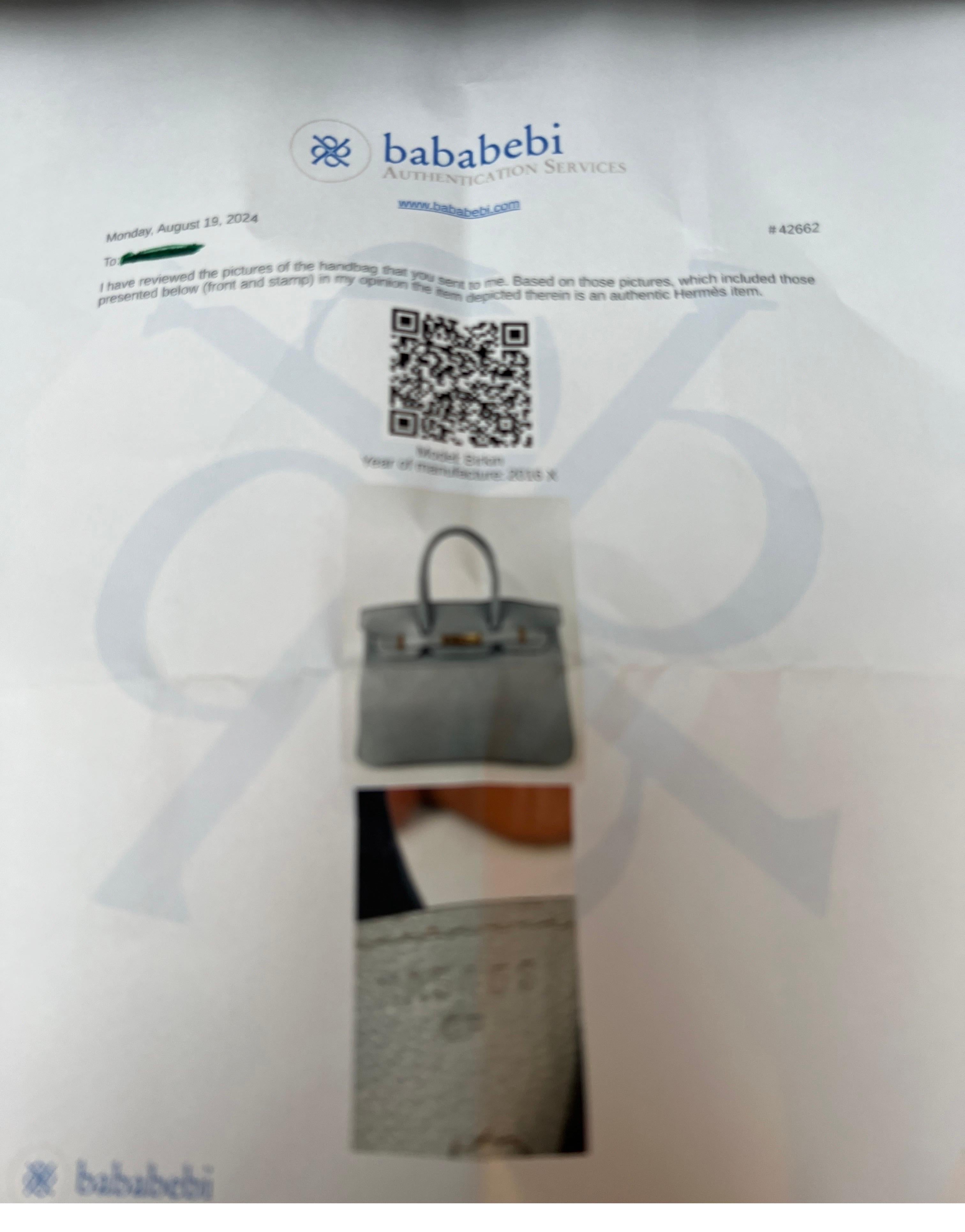 Hermes Gris Mouette Birkin 30 Bag 11