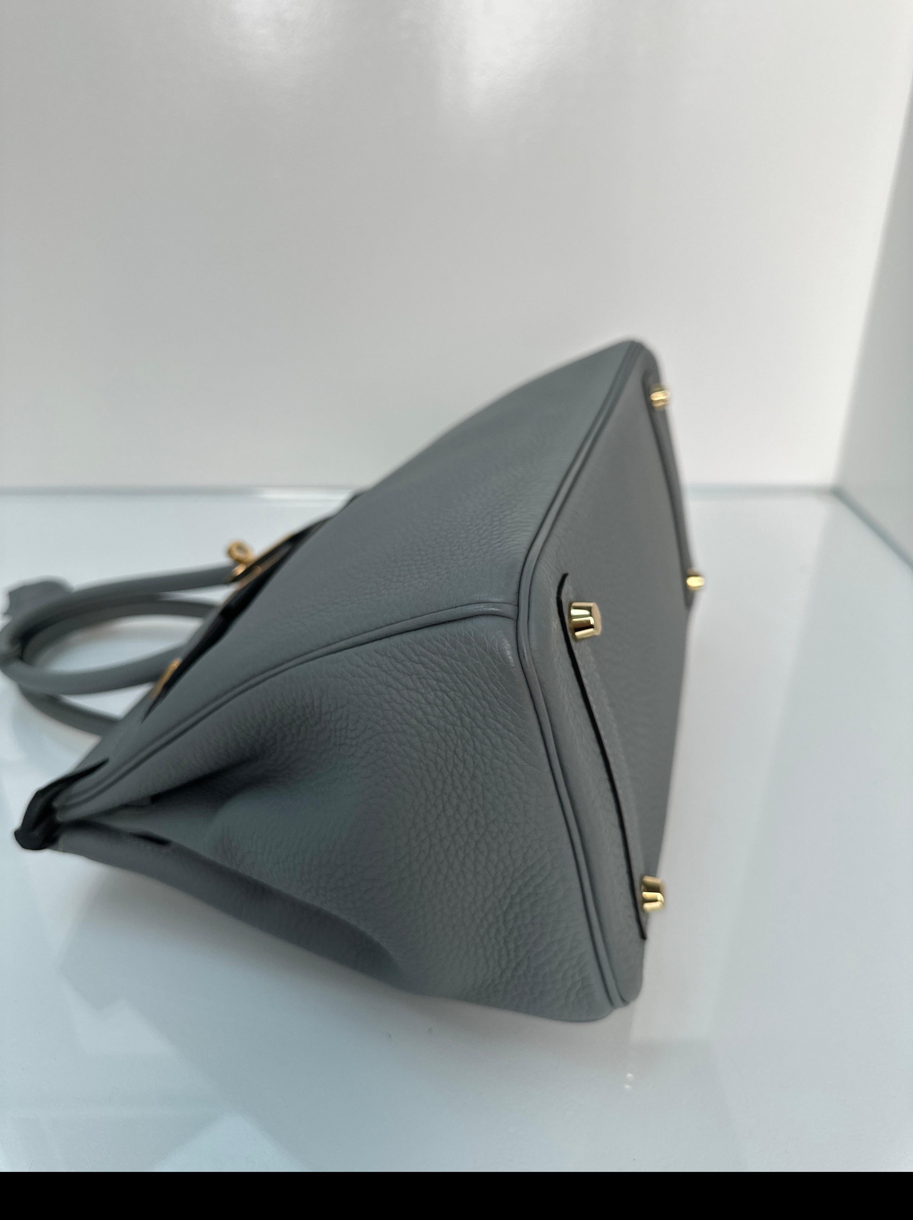 Hermes Gris Mouette Birkin 30 Bag 14