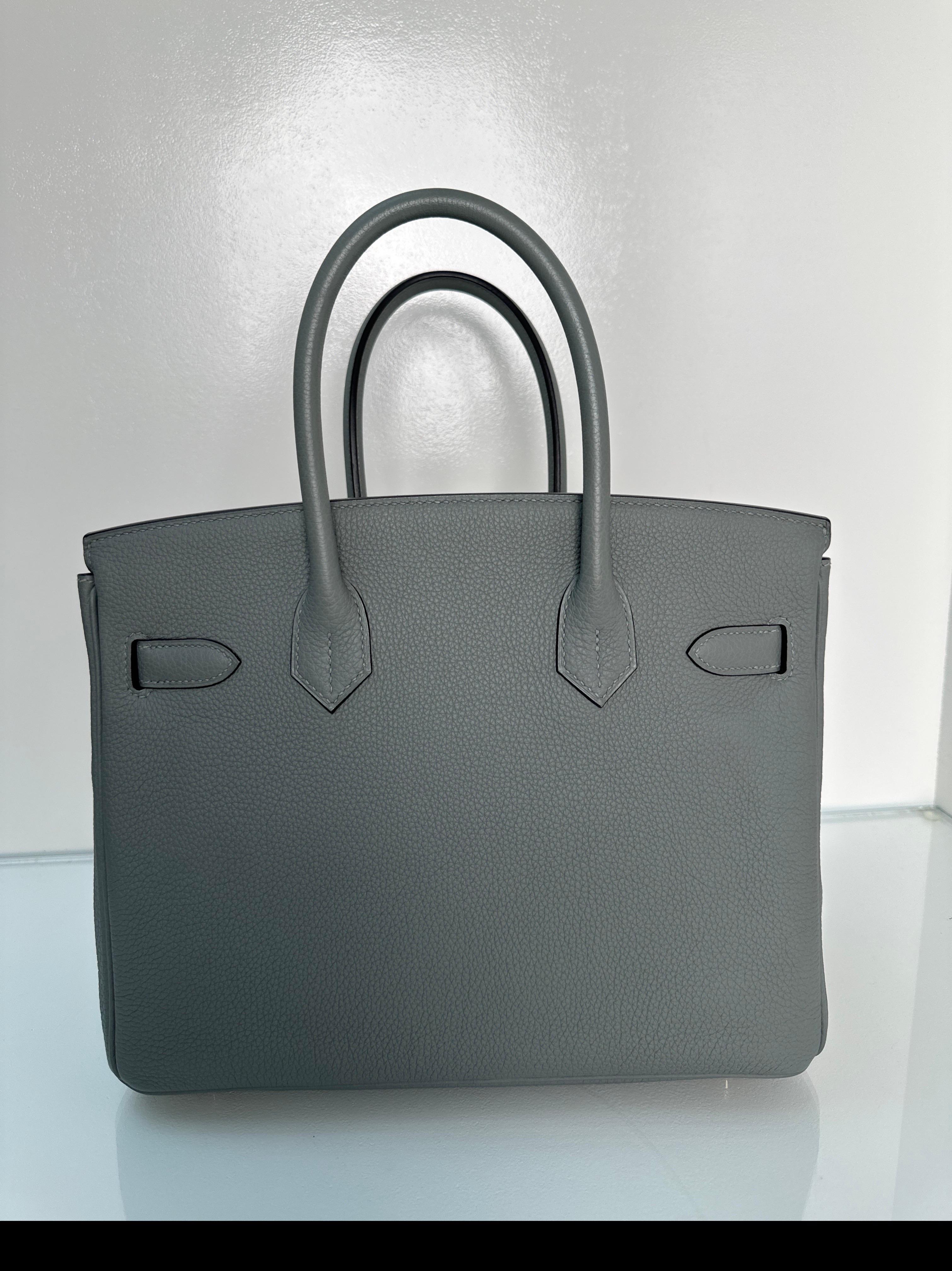 Hermes Gris Mouette Birkin 30 Bag 1