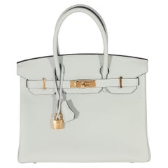 Hermes Gris Neve Togo Birkin 30 GHW