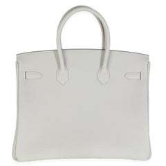Hermès Gris Neve Togo Birkin 35 GHW