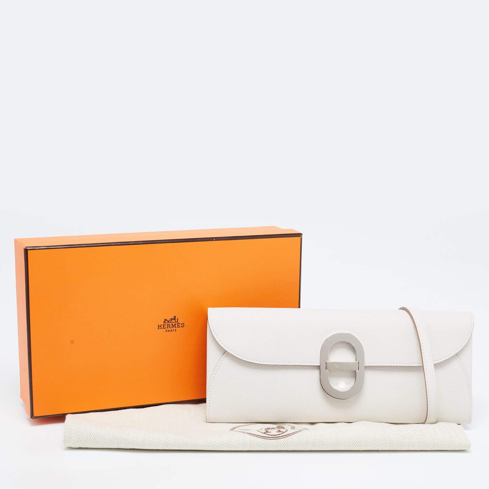Hermès Gris Pale Epsom Leather Chaine d’Ancre To Go Wallet 7