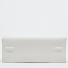 Hermès Gris Pale Swift Leather Birkin Shadow Clutch