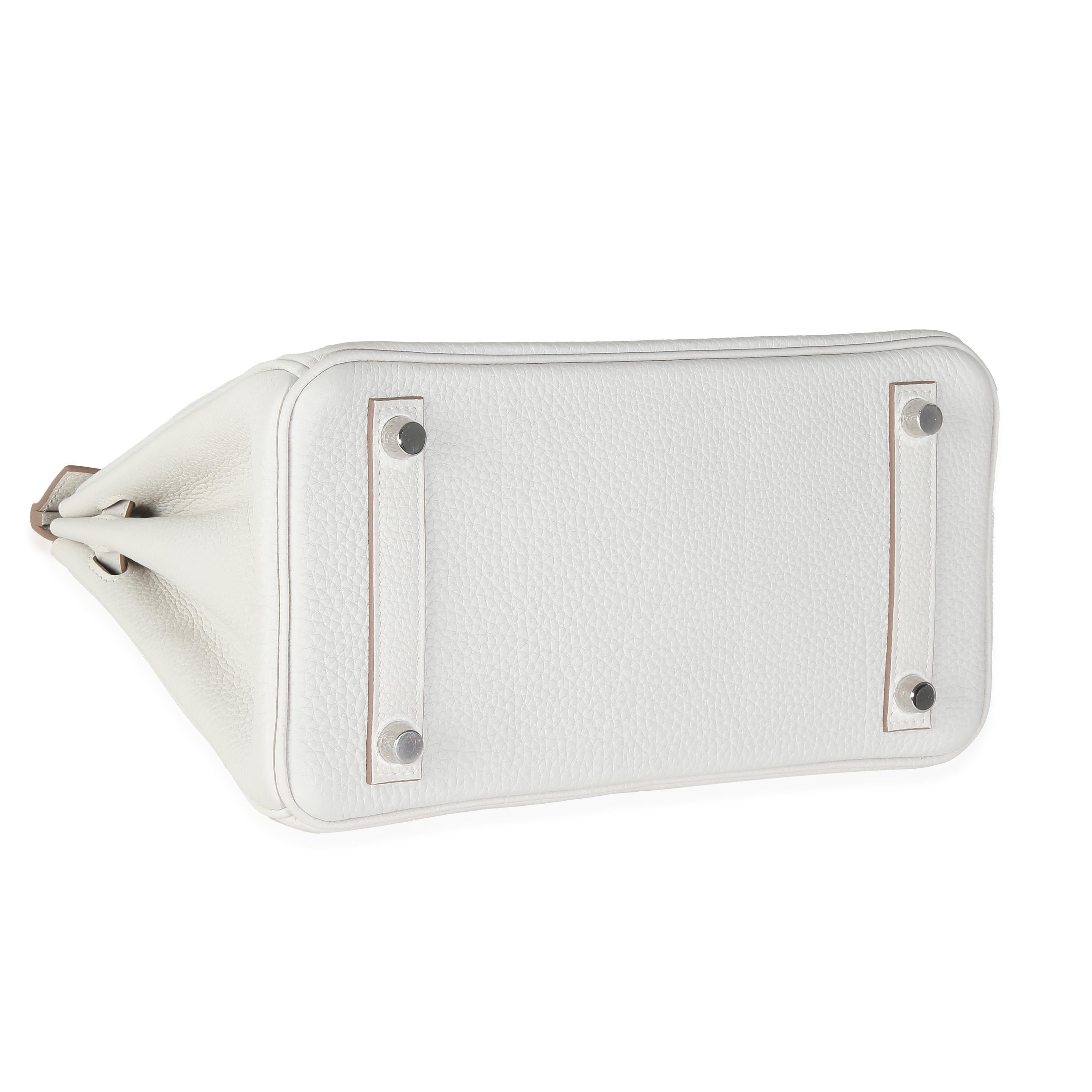 Hermès Gris Pale Togo Birkin 25 PHW 1