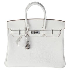 Hermès Gris Pale Togo Birkin 25 PHW