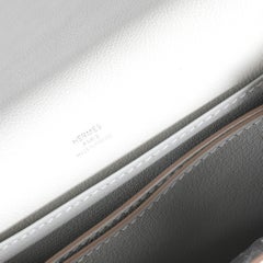 Hermès Gris Perle Evercolor Roulis 23 PHW