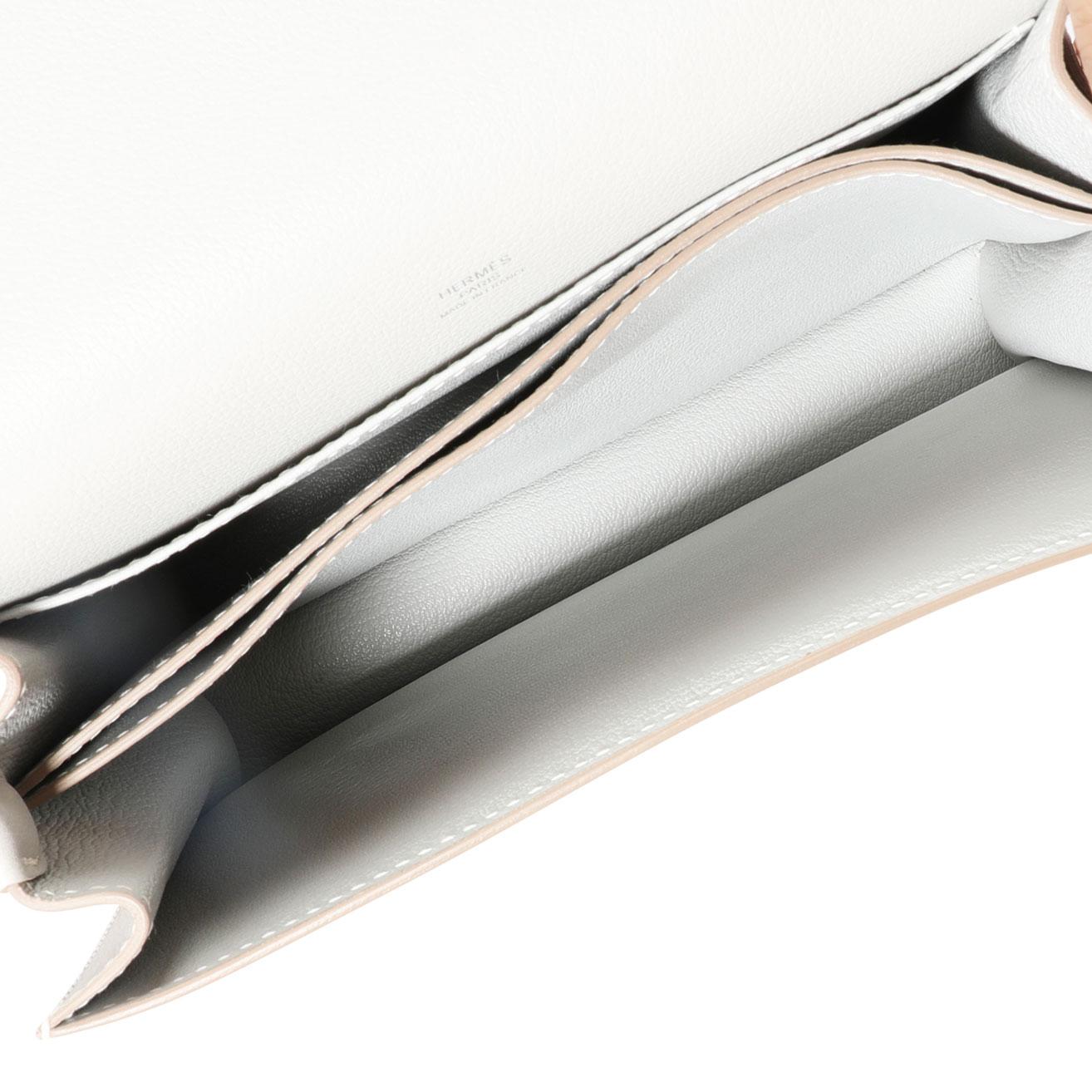 Gray Hermès Gris Perle Evercolor Roulis 23 PHW