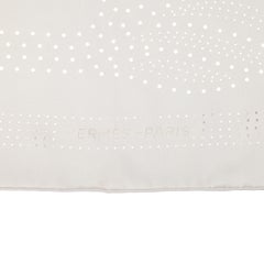Hermès Gris, Silk Quadrige II 90 Scarf
