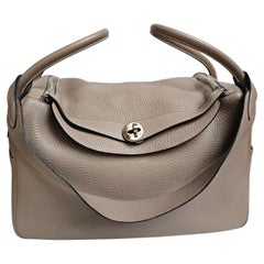 Hermes Gris Tourtelle Clemence Lindy 34 Tasche