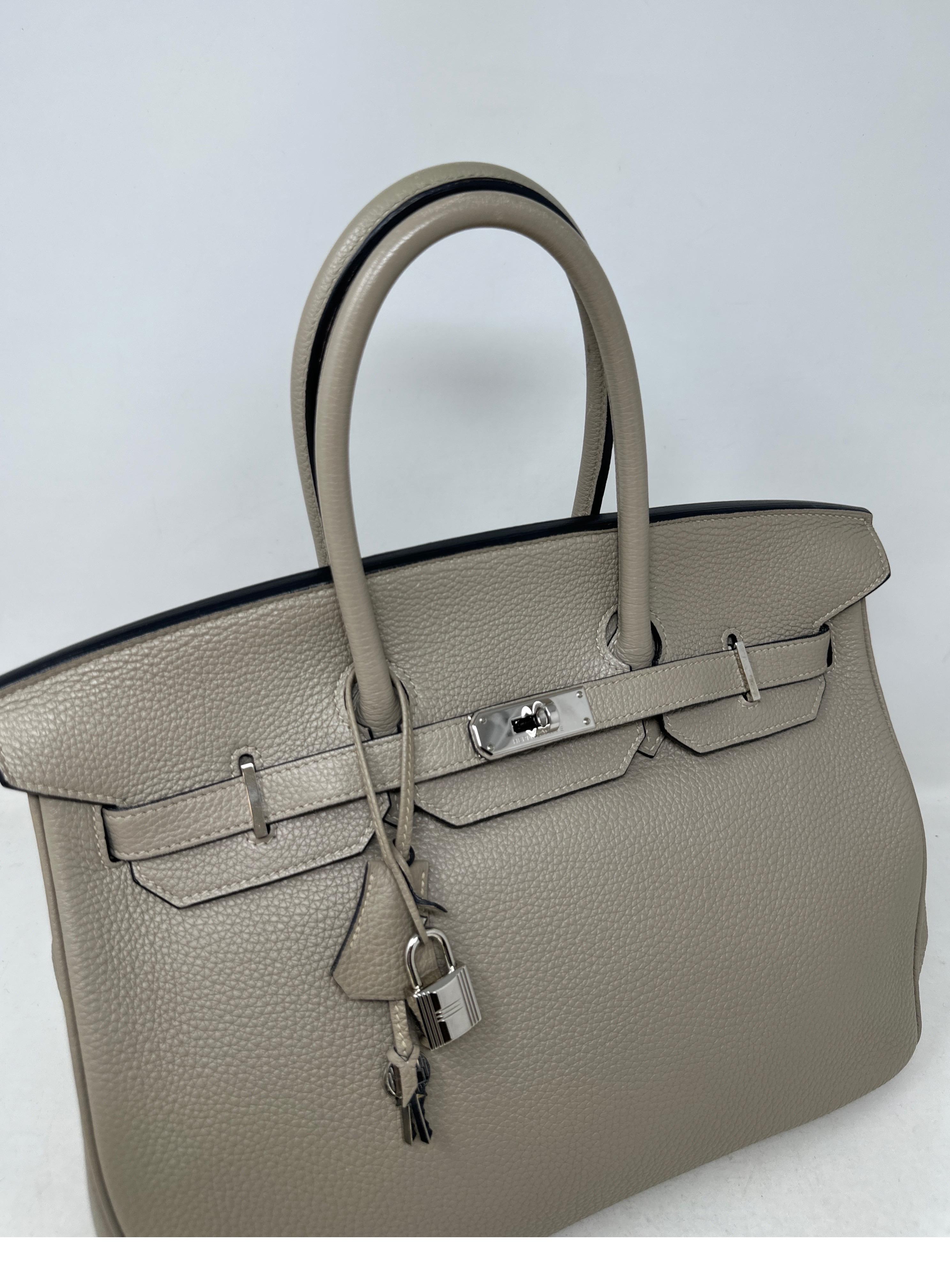 Hermes Gris Tourterelle Birkin 35 Bag 6