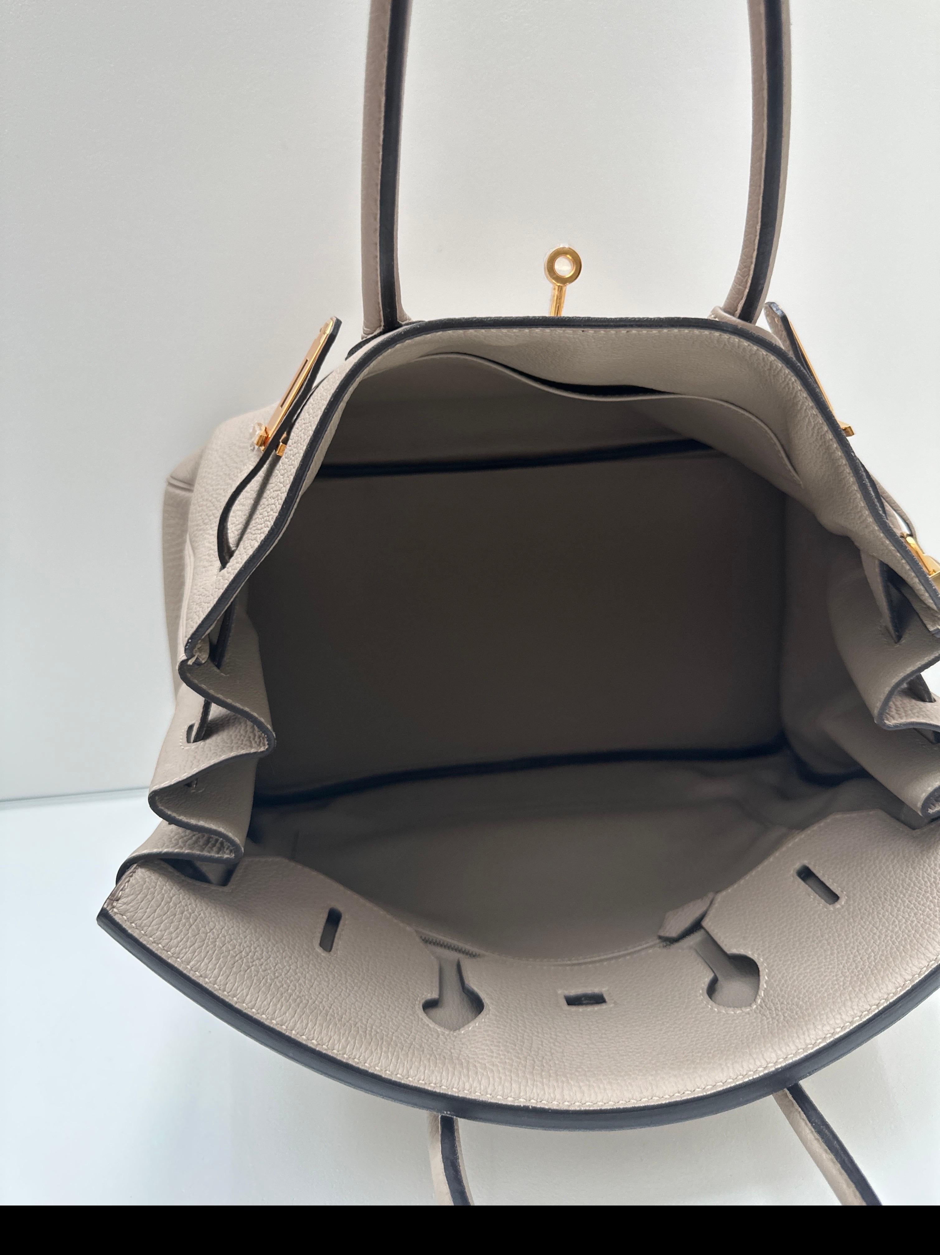 Hermes Gris Tourterelle Birkin 35 Bag 5