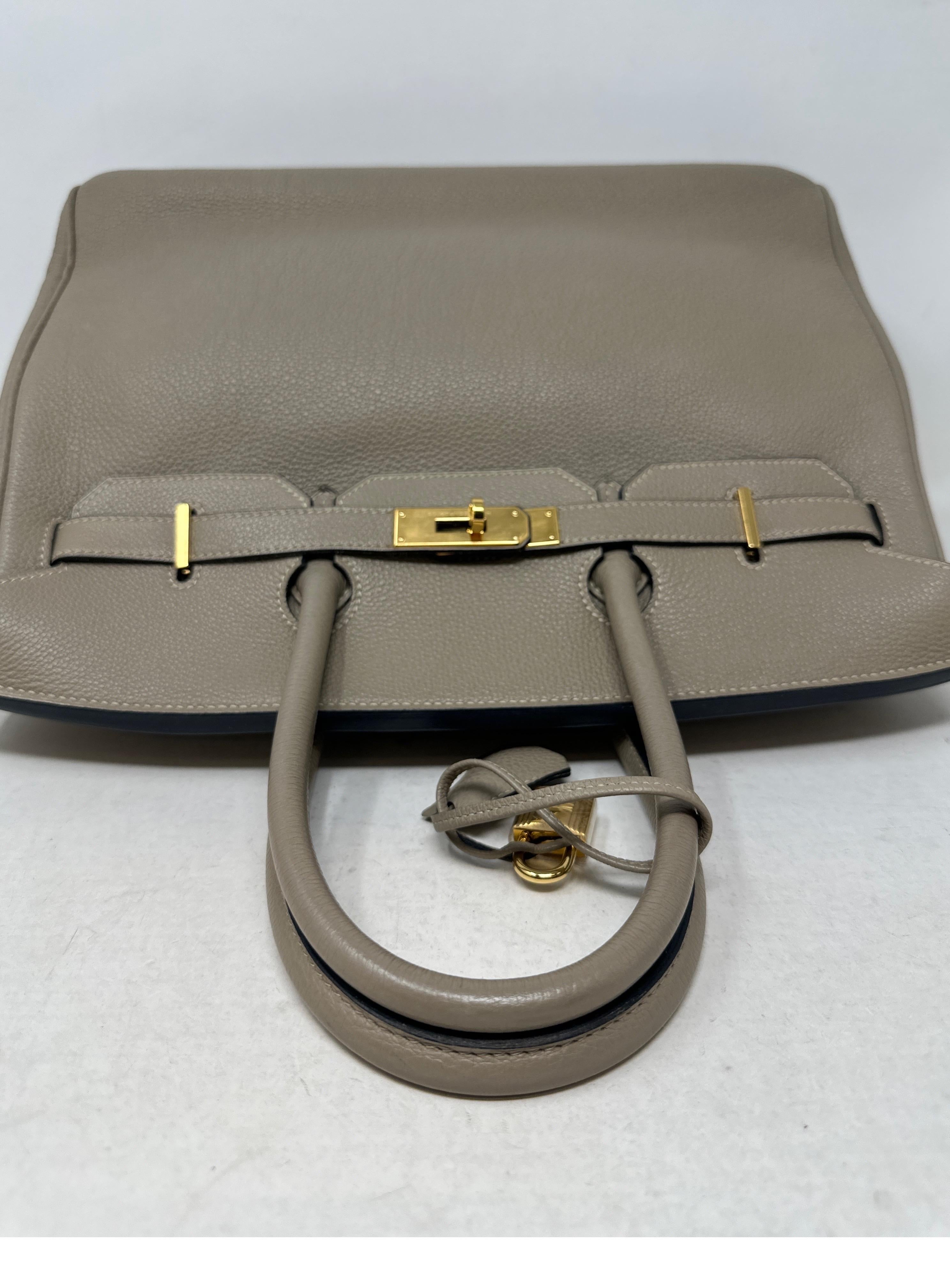 Hermes Gris Tourterelle Birkin 35 Bag 7