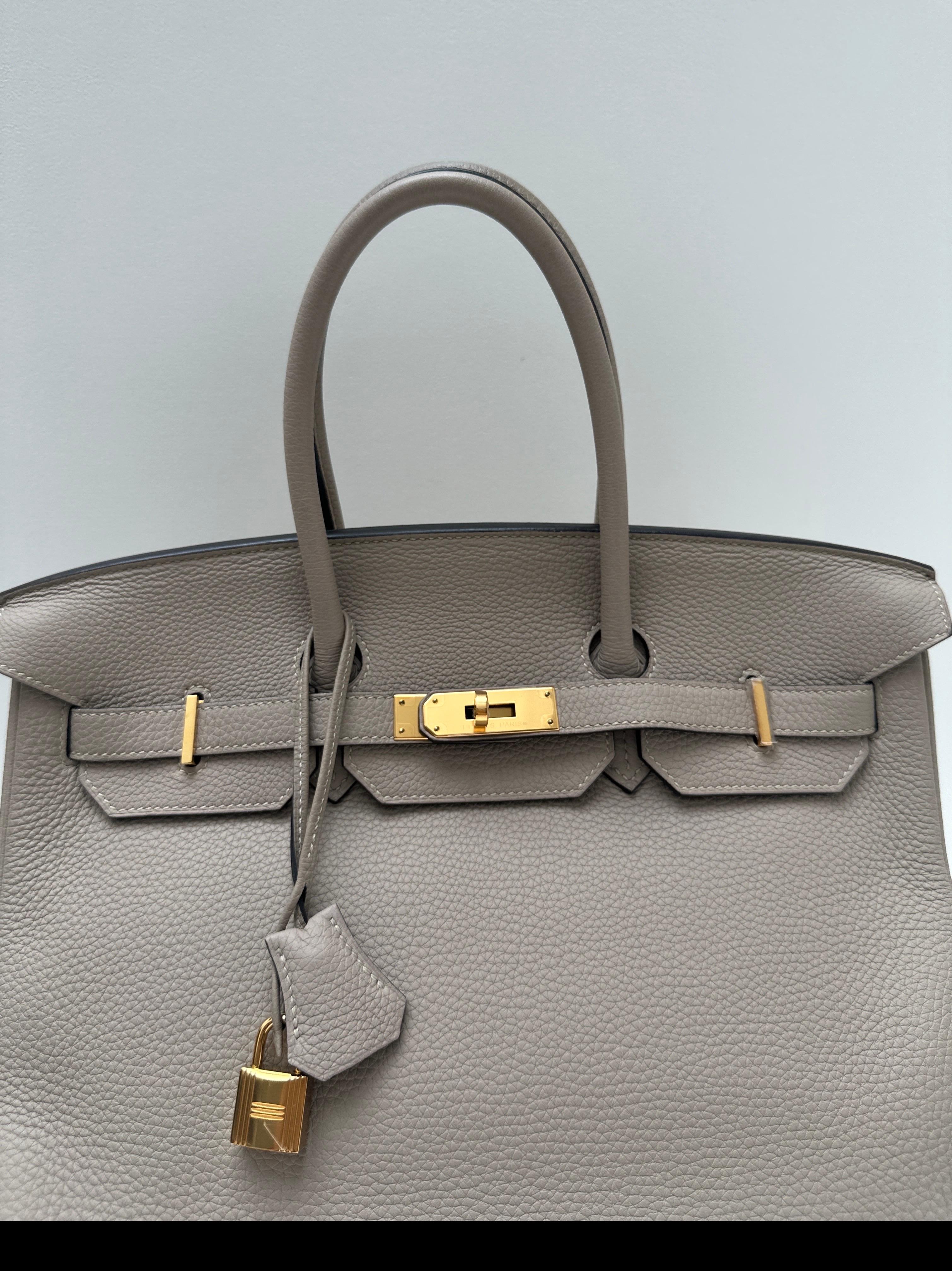 Hermes Gris Tourterelle Birkin 35 Bag 7