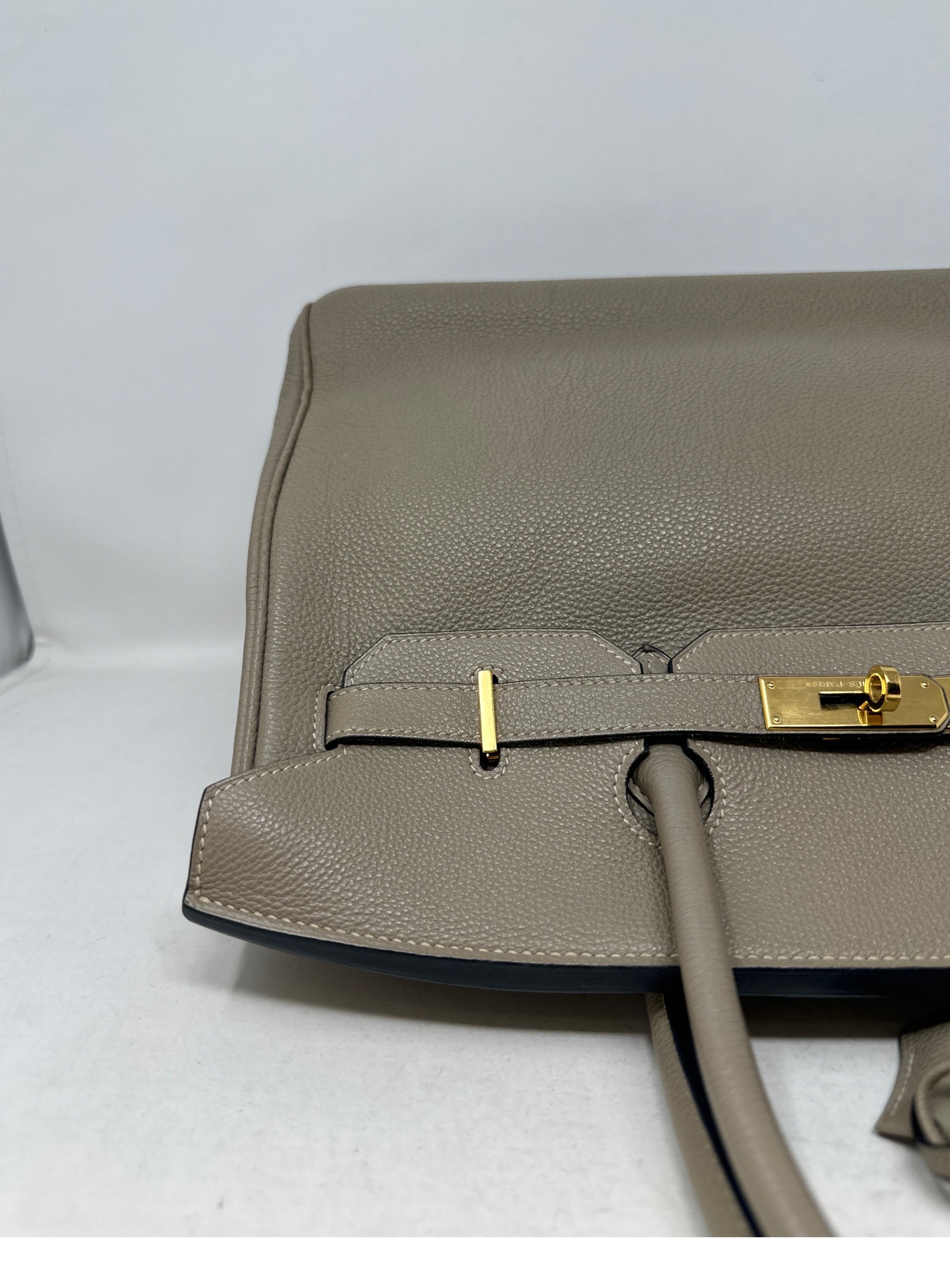 Hermes Gris Tourterelle Birkin 35 Bag 8