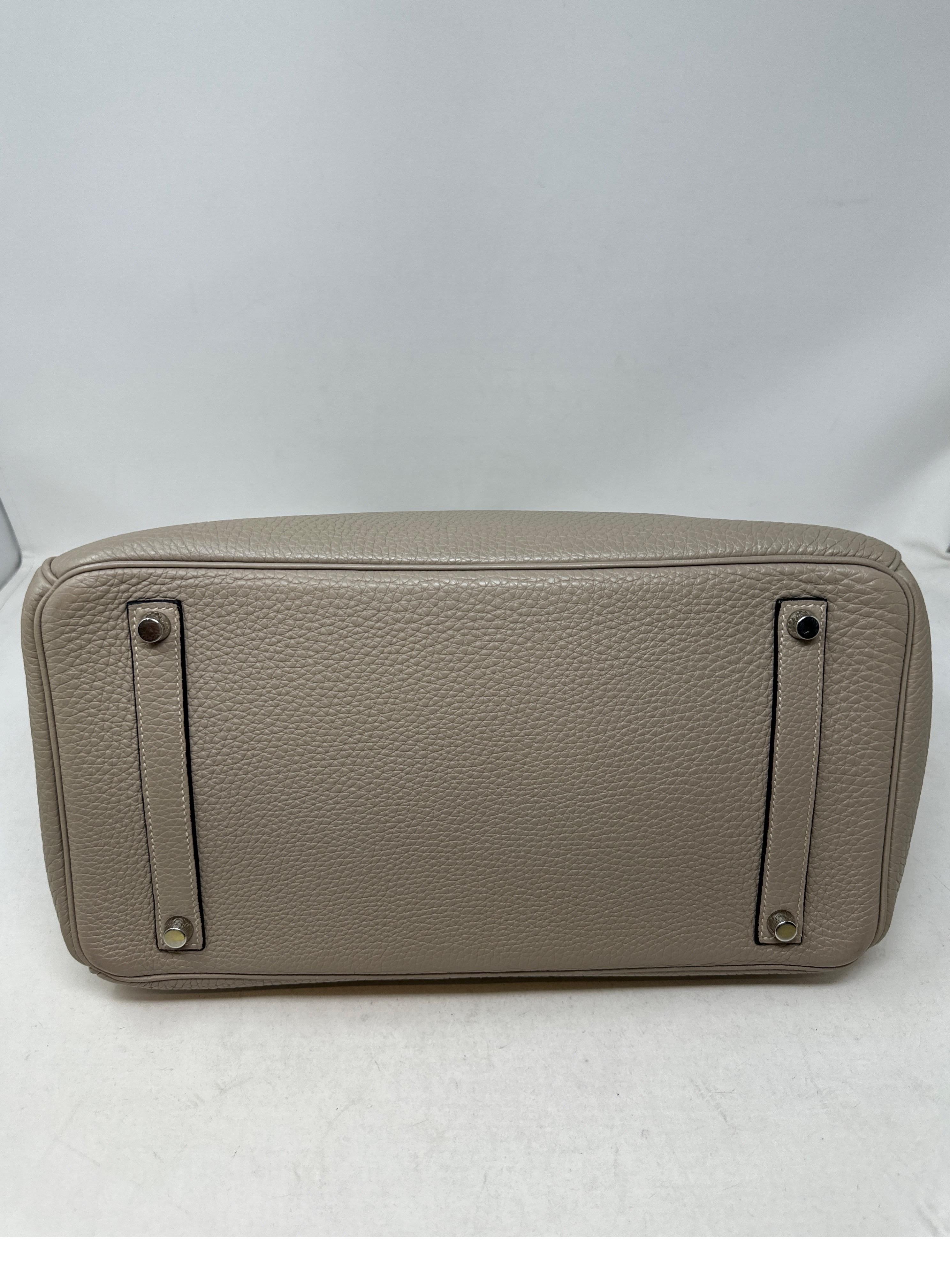 Hermes Gris Tourterelle Birkin 35 Bag 9