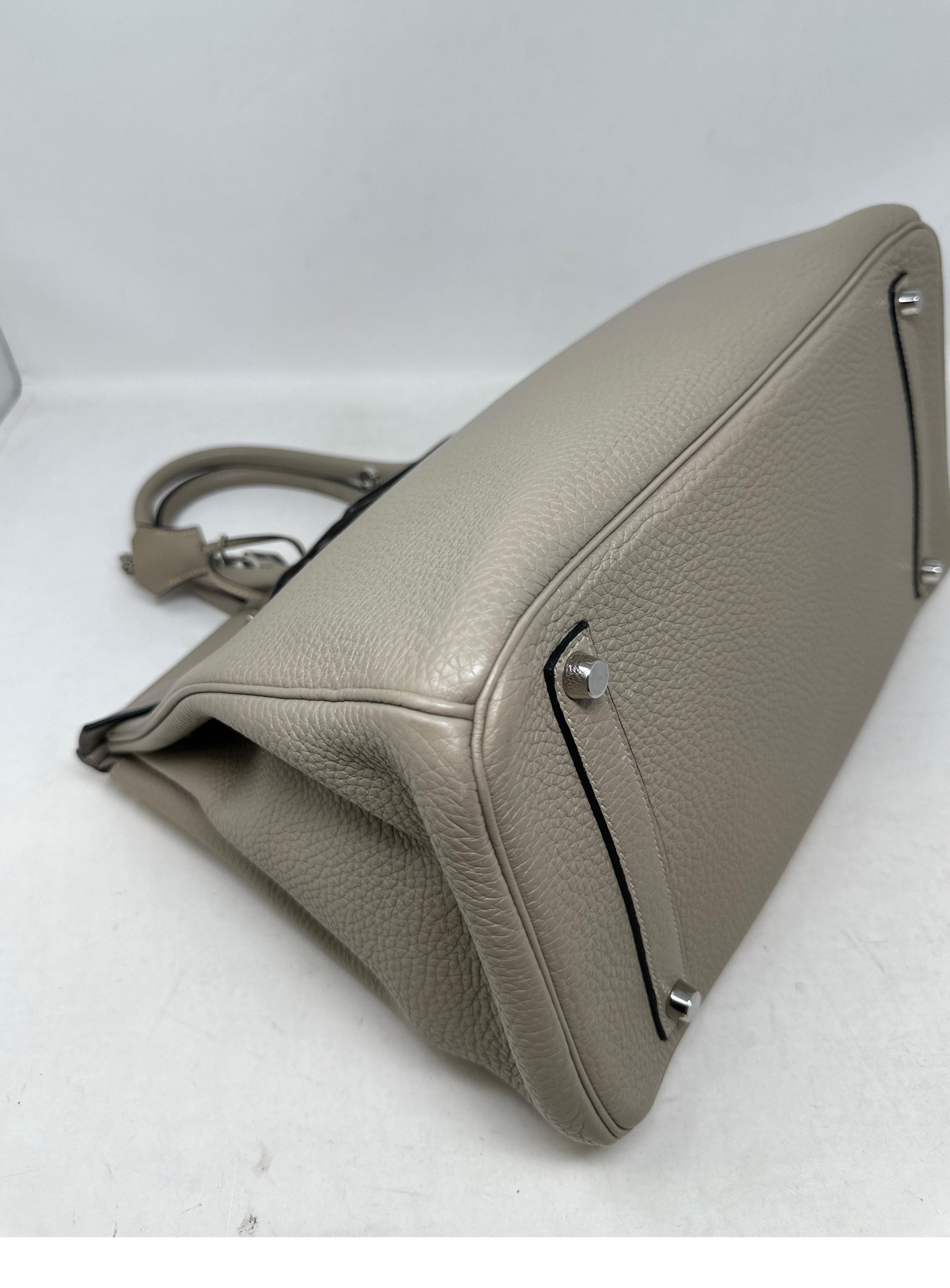 Hermes Gris Tourterelle Birkin 35 Bag 10