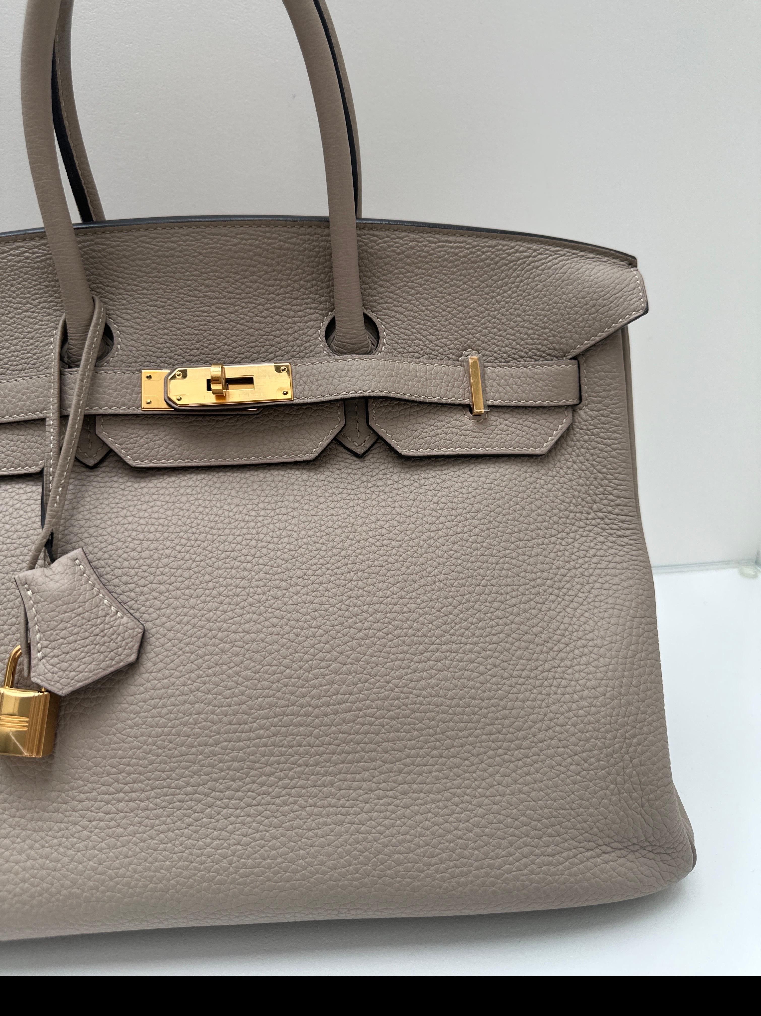 Hermes Gris Tourterelle Birkin 35 Bag 9
