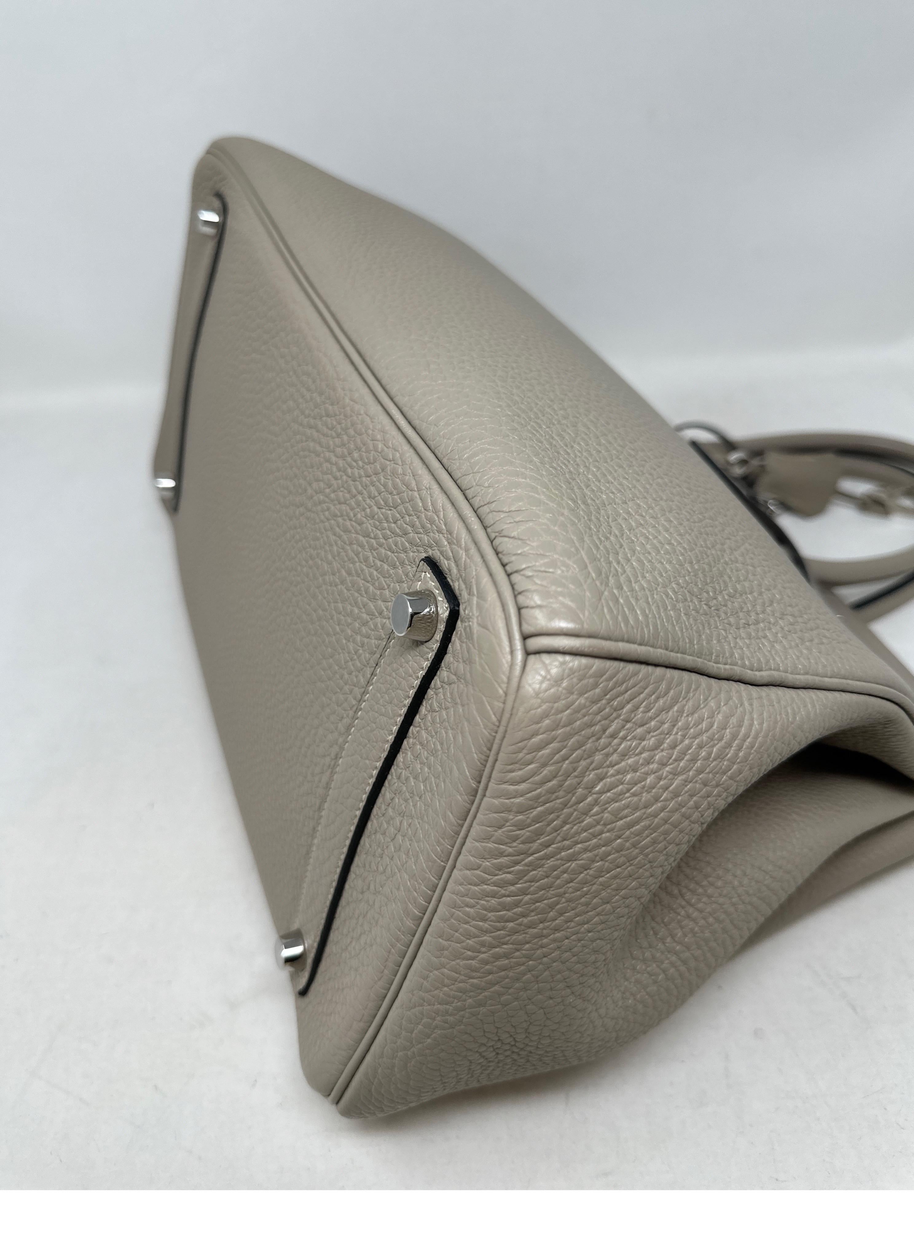 Hermes Gris Tourterelle Birkin 35 Bag 12