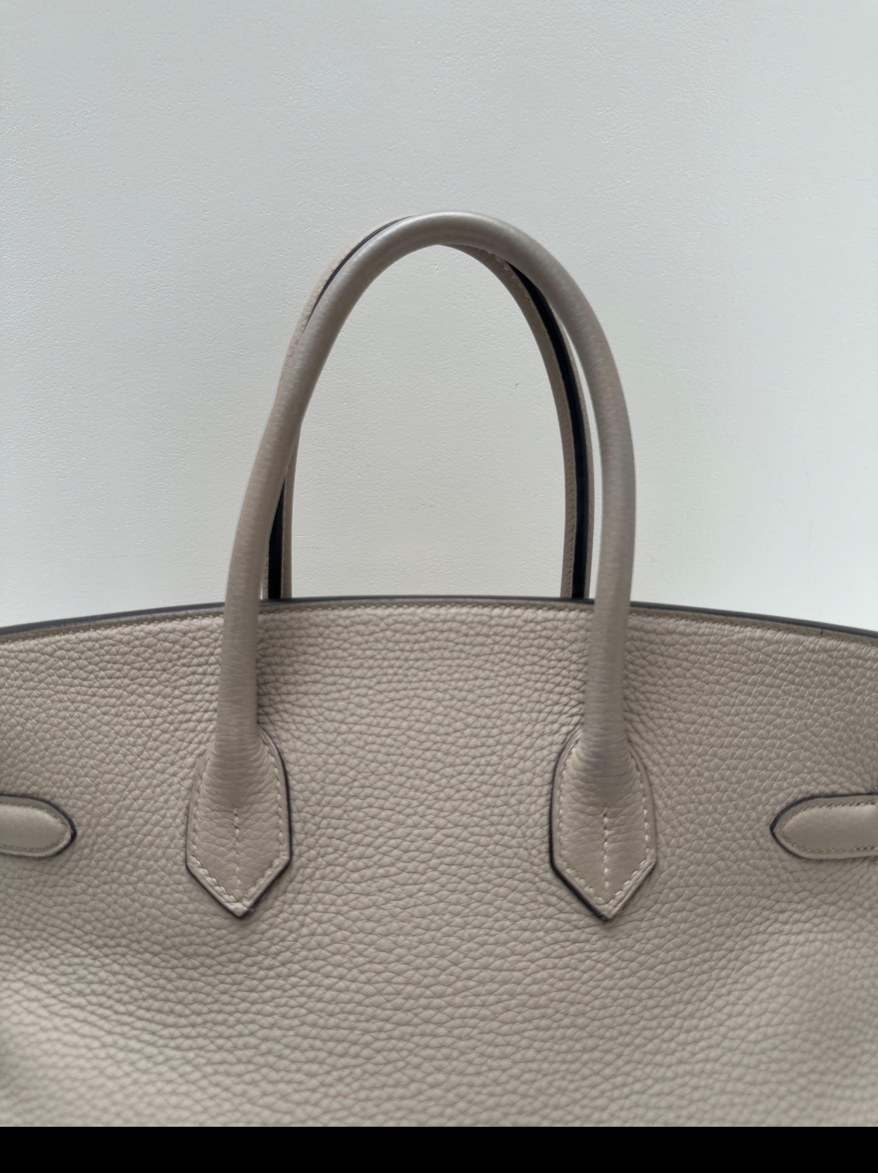 Hermes Gris Tourterelle Birkin 35 Bag 11