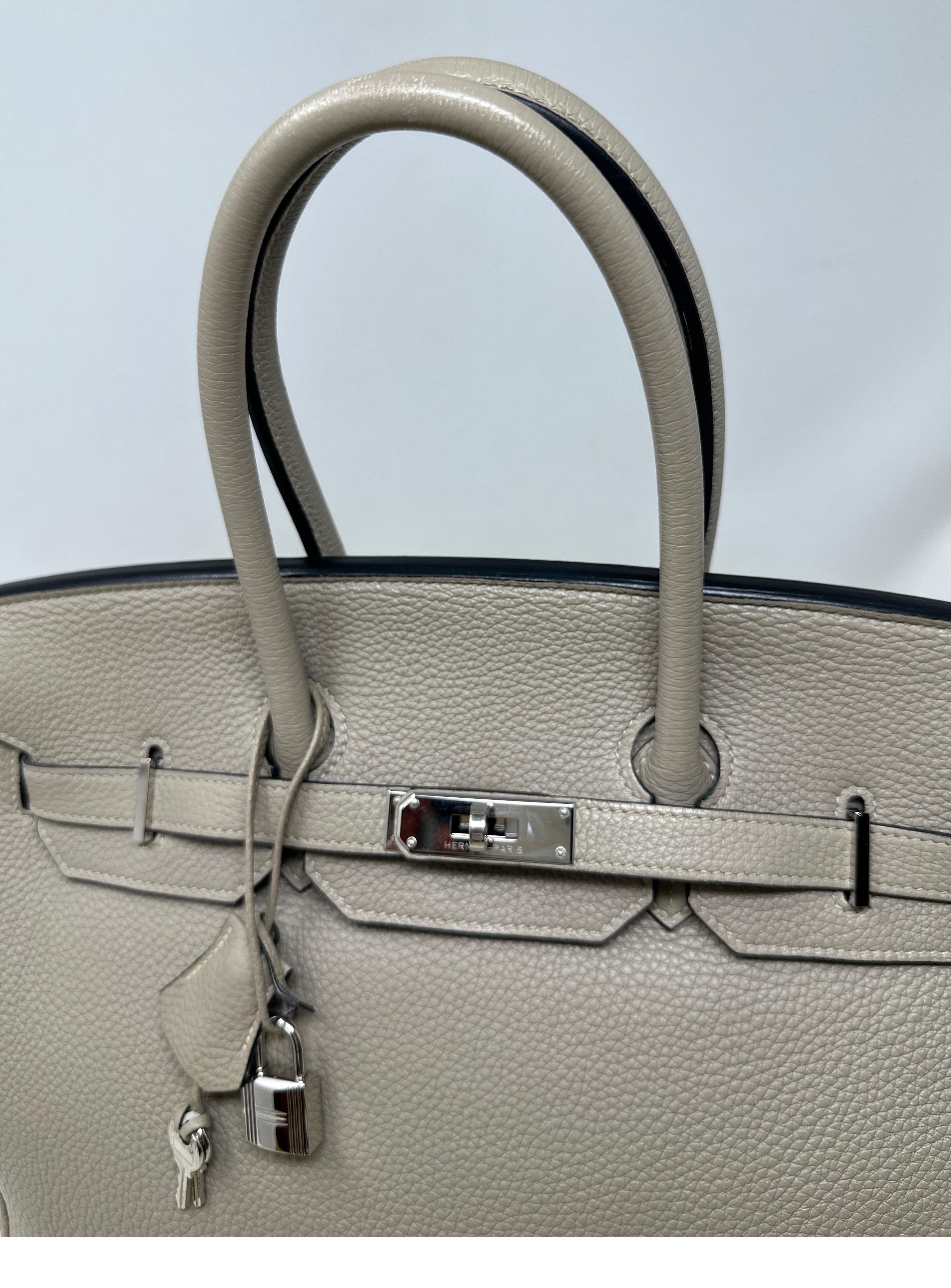 Hermes Gris Tourterelle Birkin 35 Bag 13