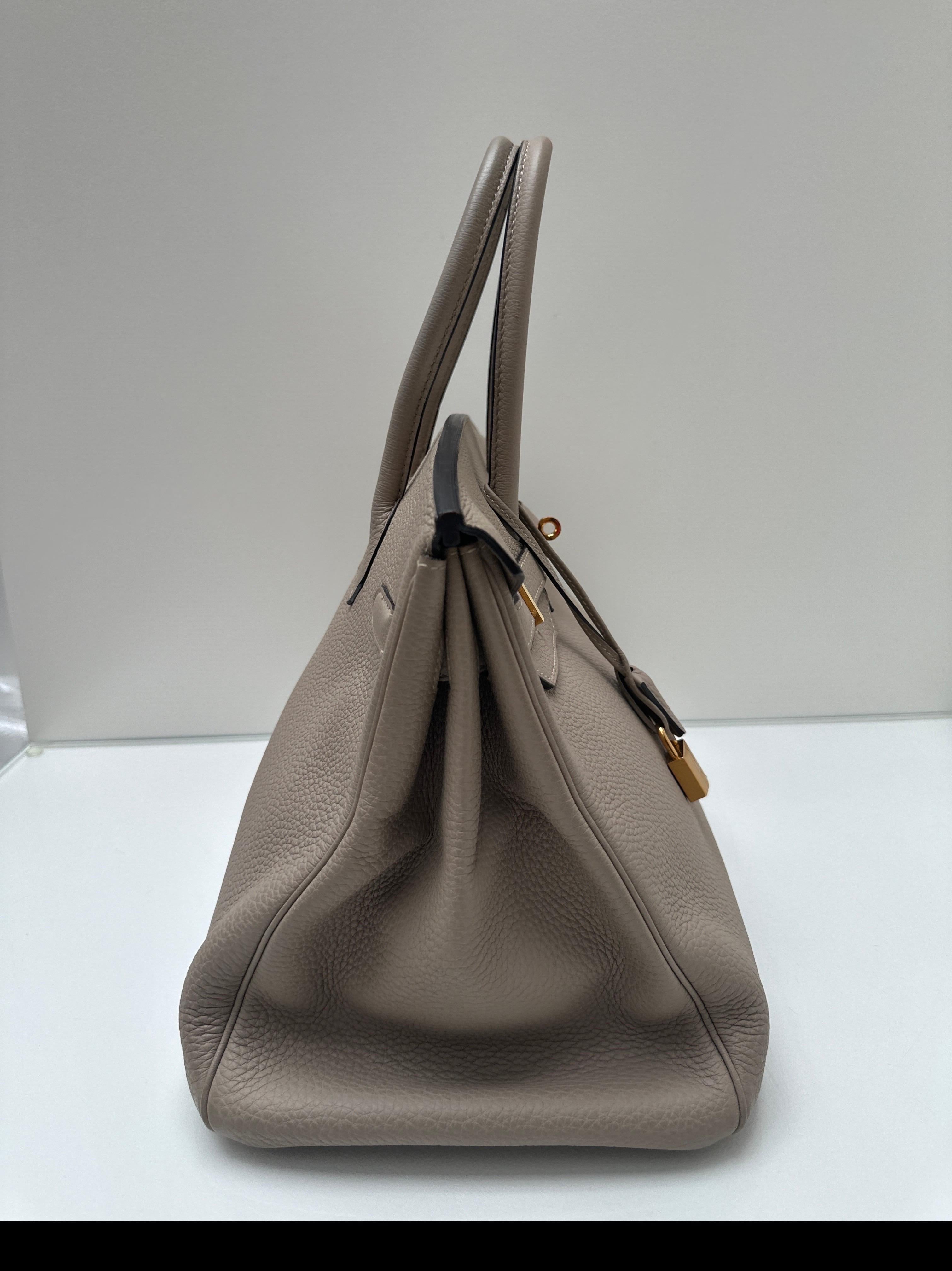 Hermes Gris Tourterelle Birkin 35 Bag 12