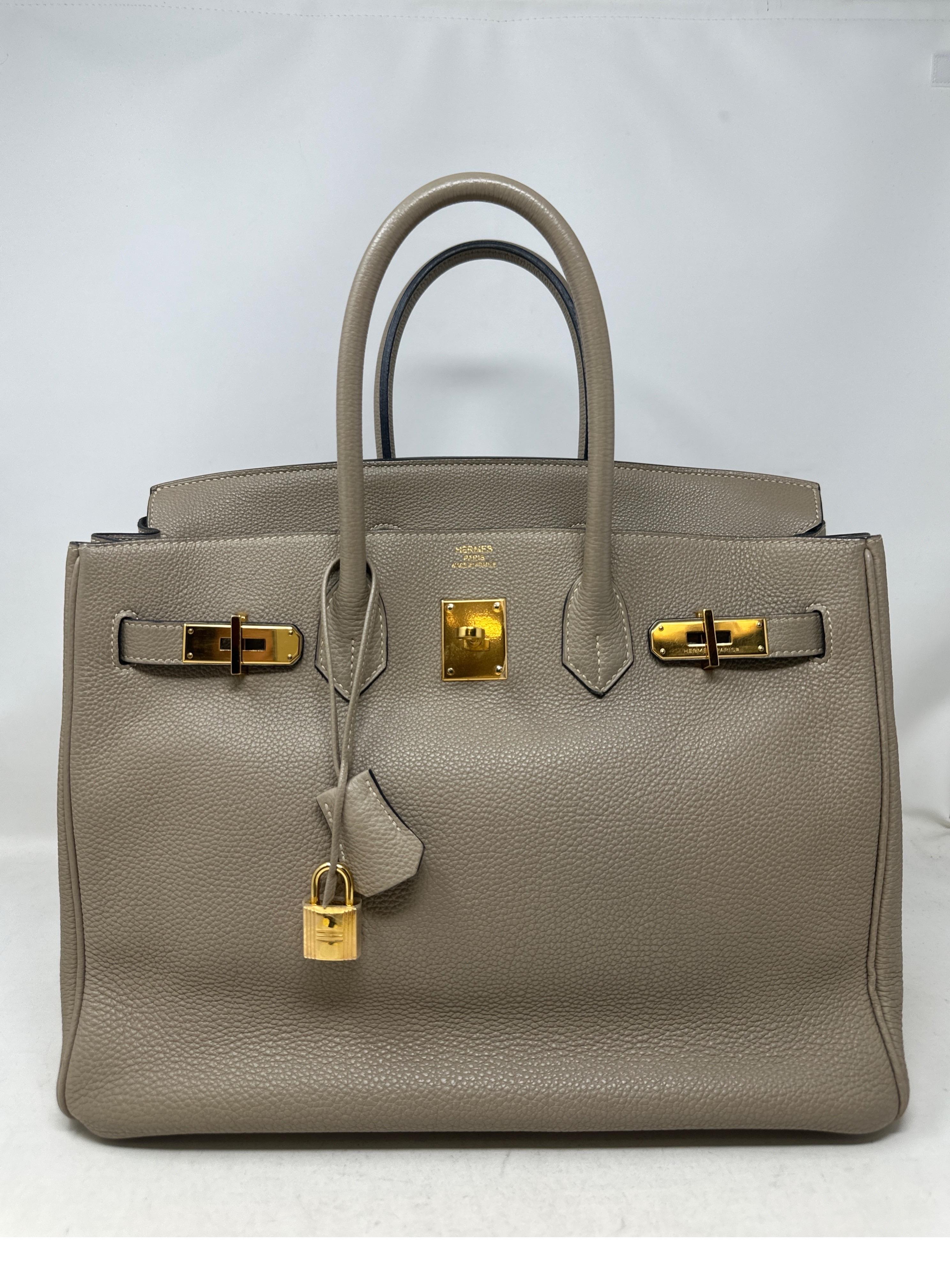 Hermes Gris Tourterelle Birkin 35 Bag 13