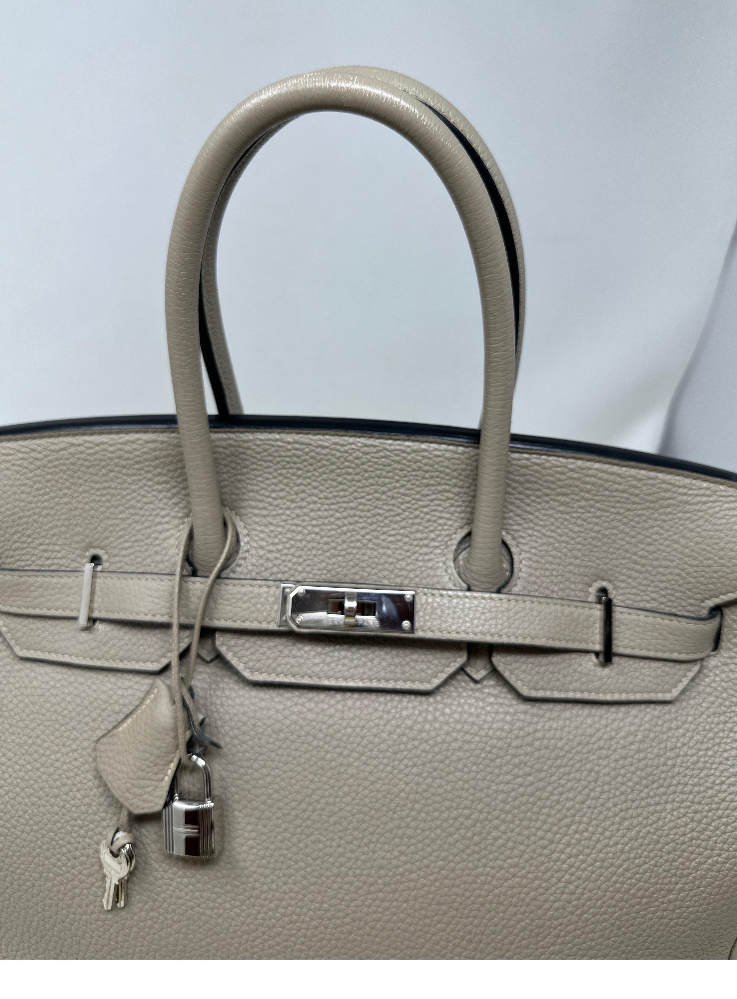 Hermes Gris Tourterelle Birkin 35 Bag 14