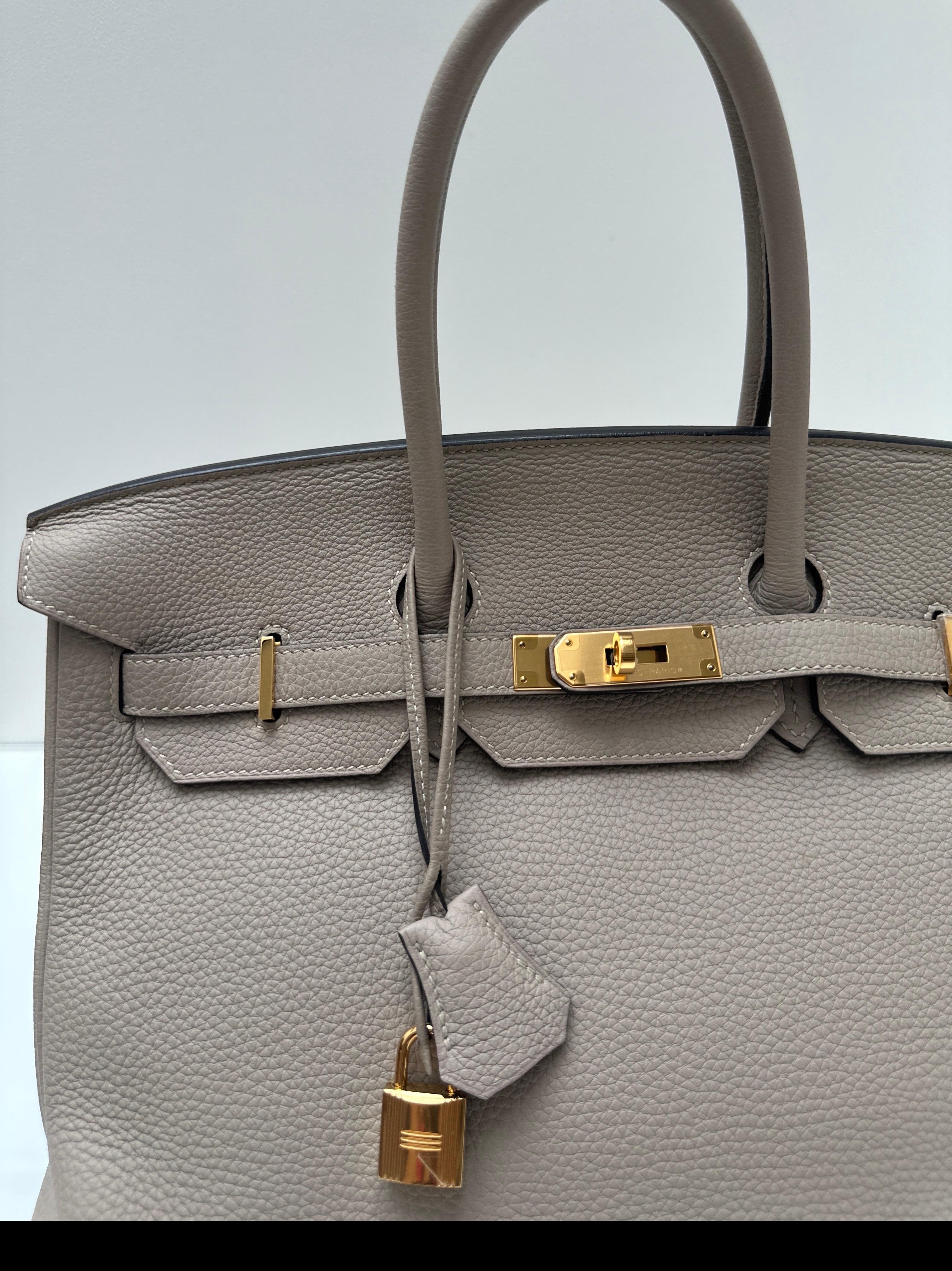 Hermes Gris Tourterelle Birkin 35 Bag 14