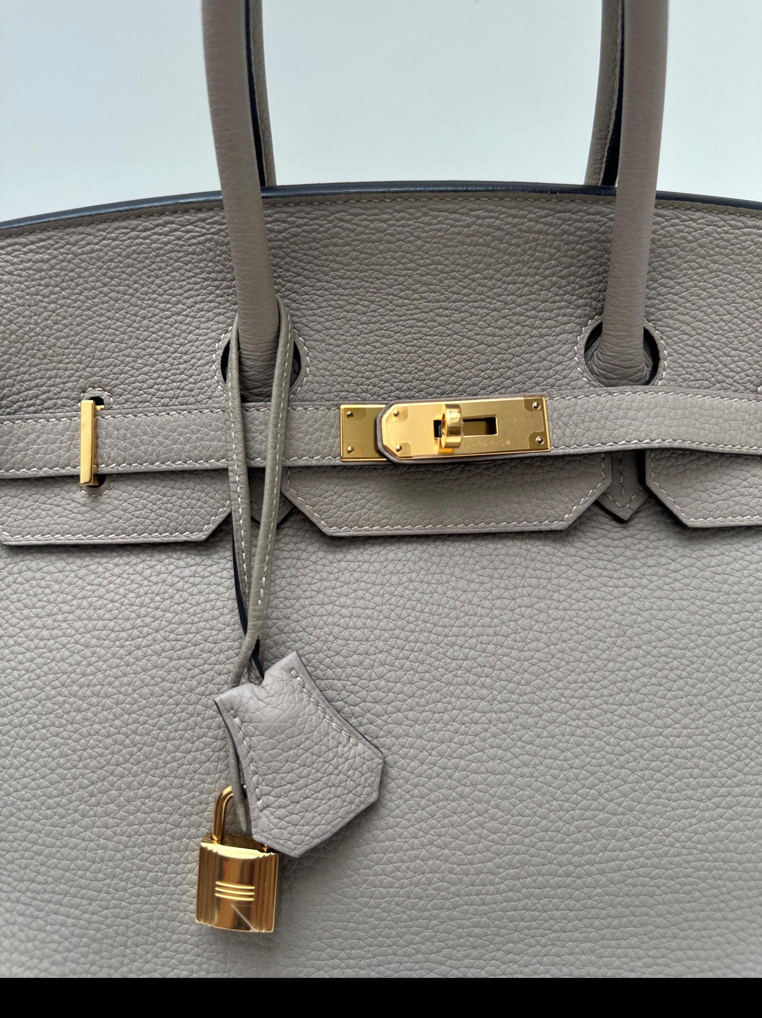 Hermes Gris Tourterelle Birkin 35 Bag 15