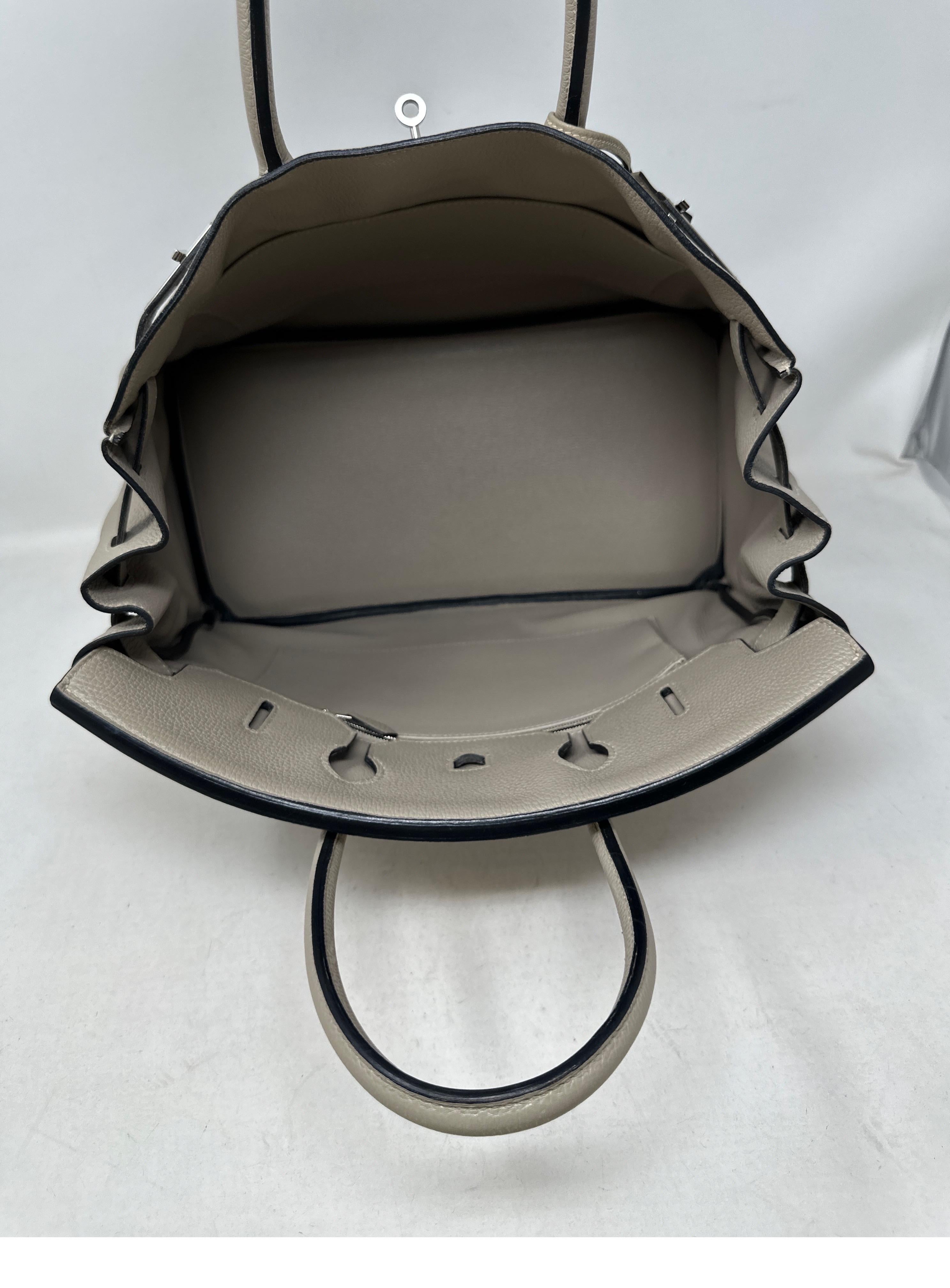 Hermes Gris Tourterelle Birkin 35 Bag 1