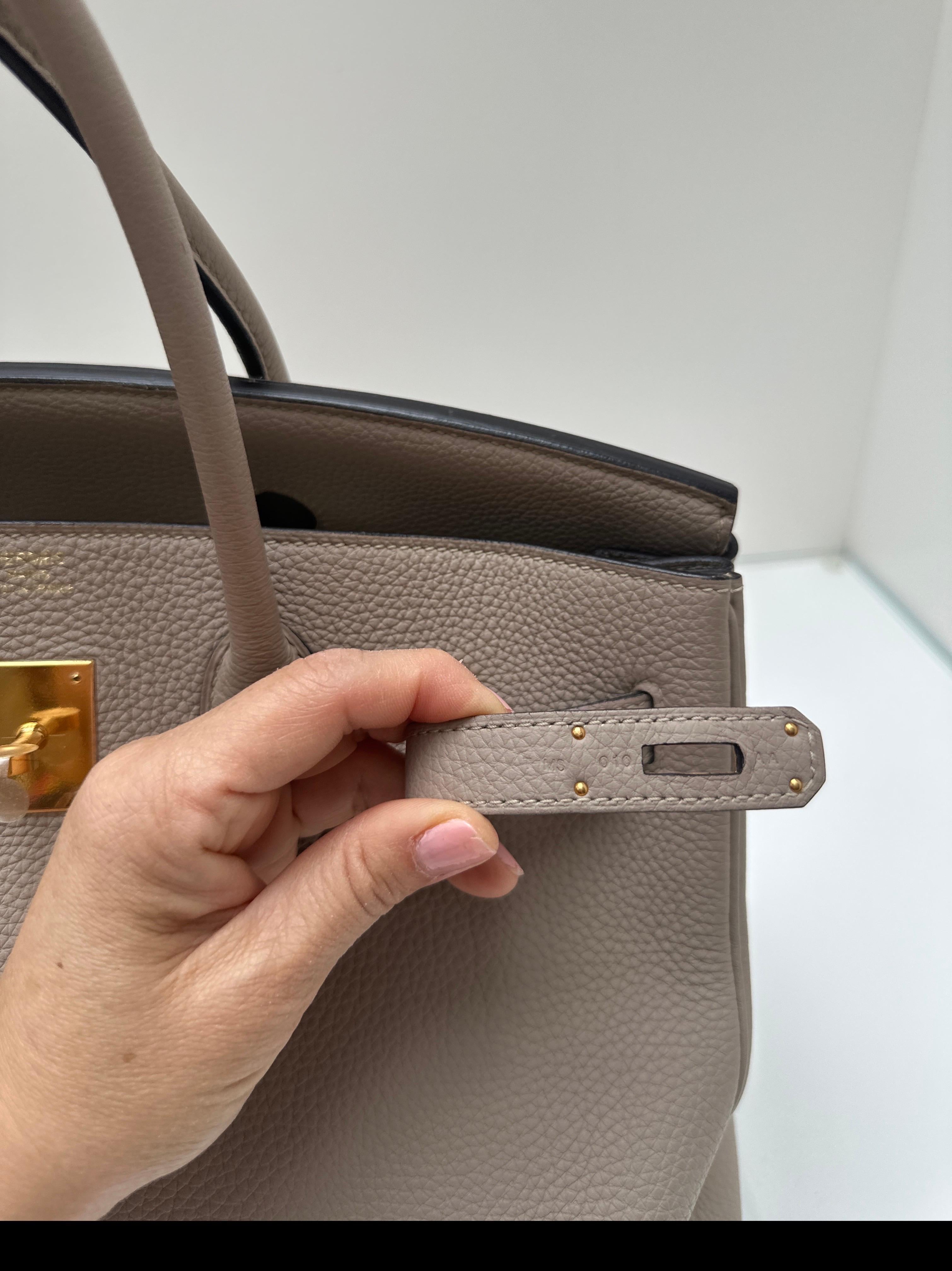 Women's or Men's Hermes Gris Tourterelle Birkin 35 Bag