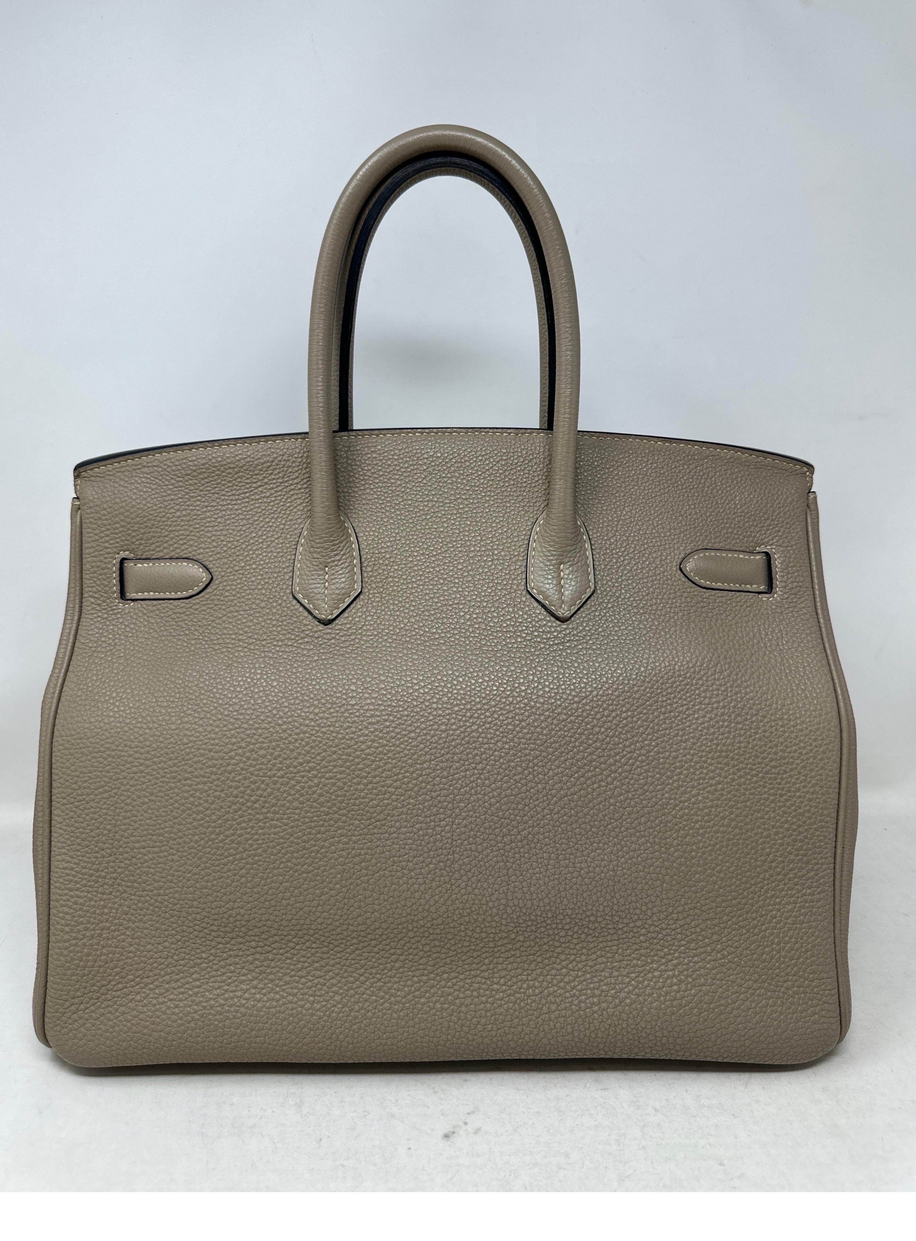 Hermes Gris Tourterelle Birkin 35 Bag 1