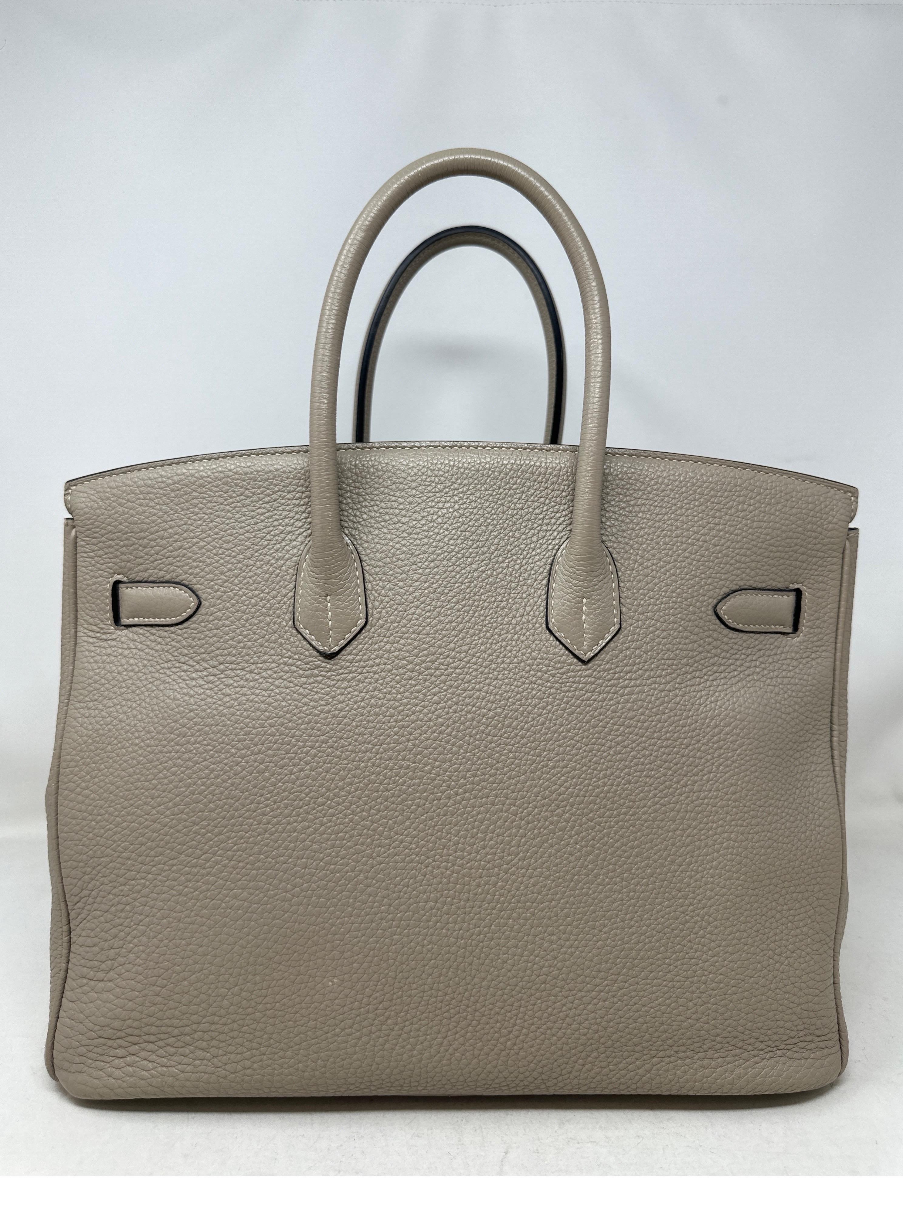 Hermes Gris Tourterelle Birkin 35 Bag 2
