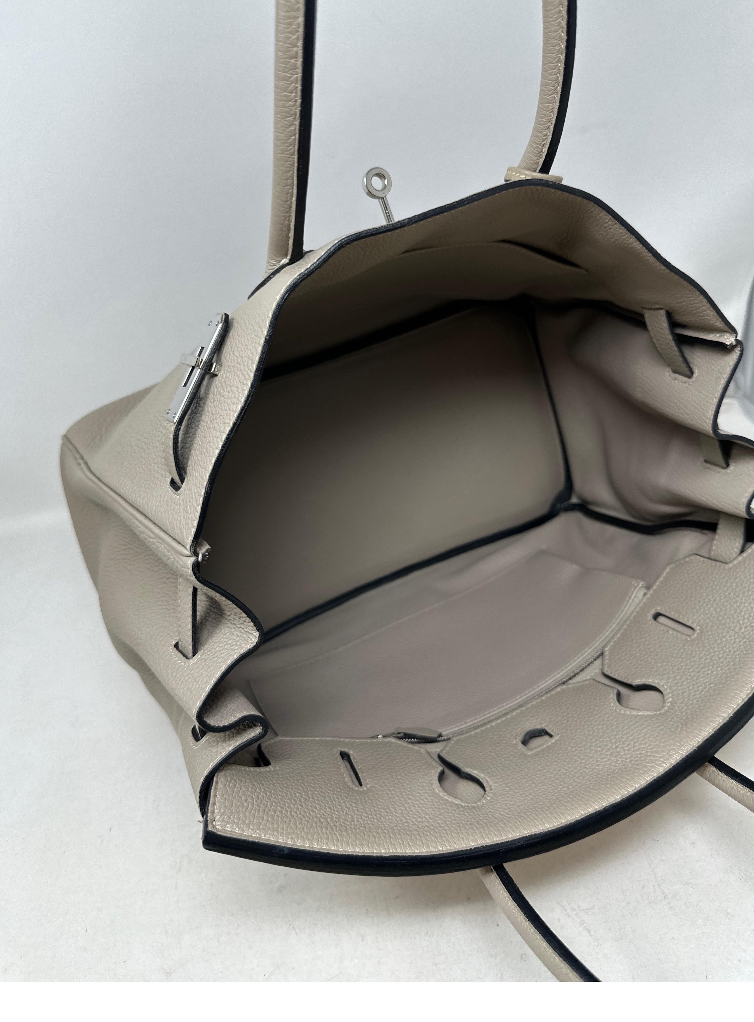 Hermes Gris Tourterelle Birkin 35 Bag 3