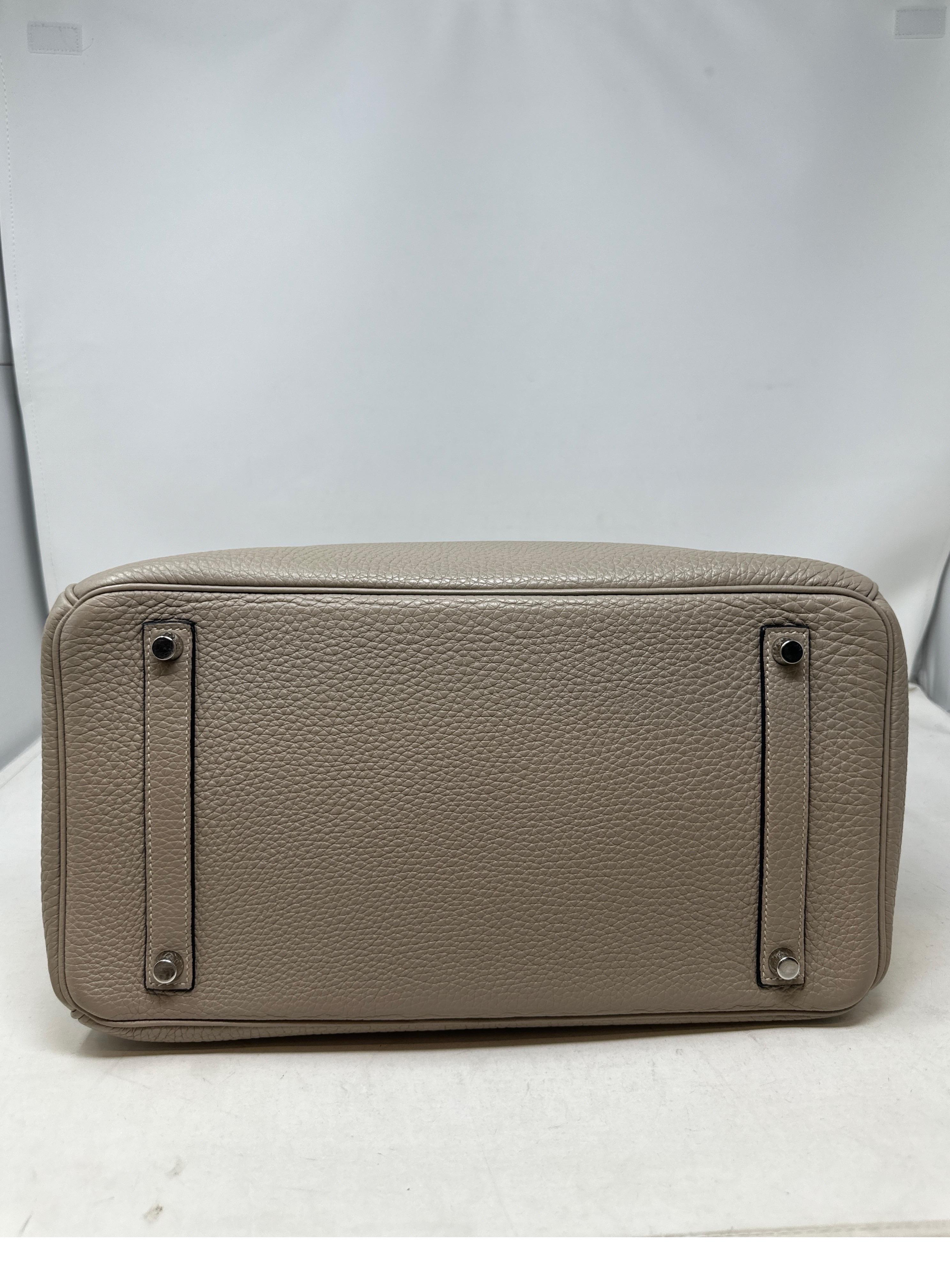 Hermes Gris Tourterelle Birkin 35 Bag 4