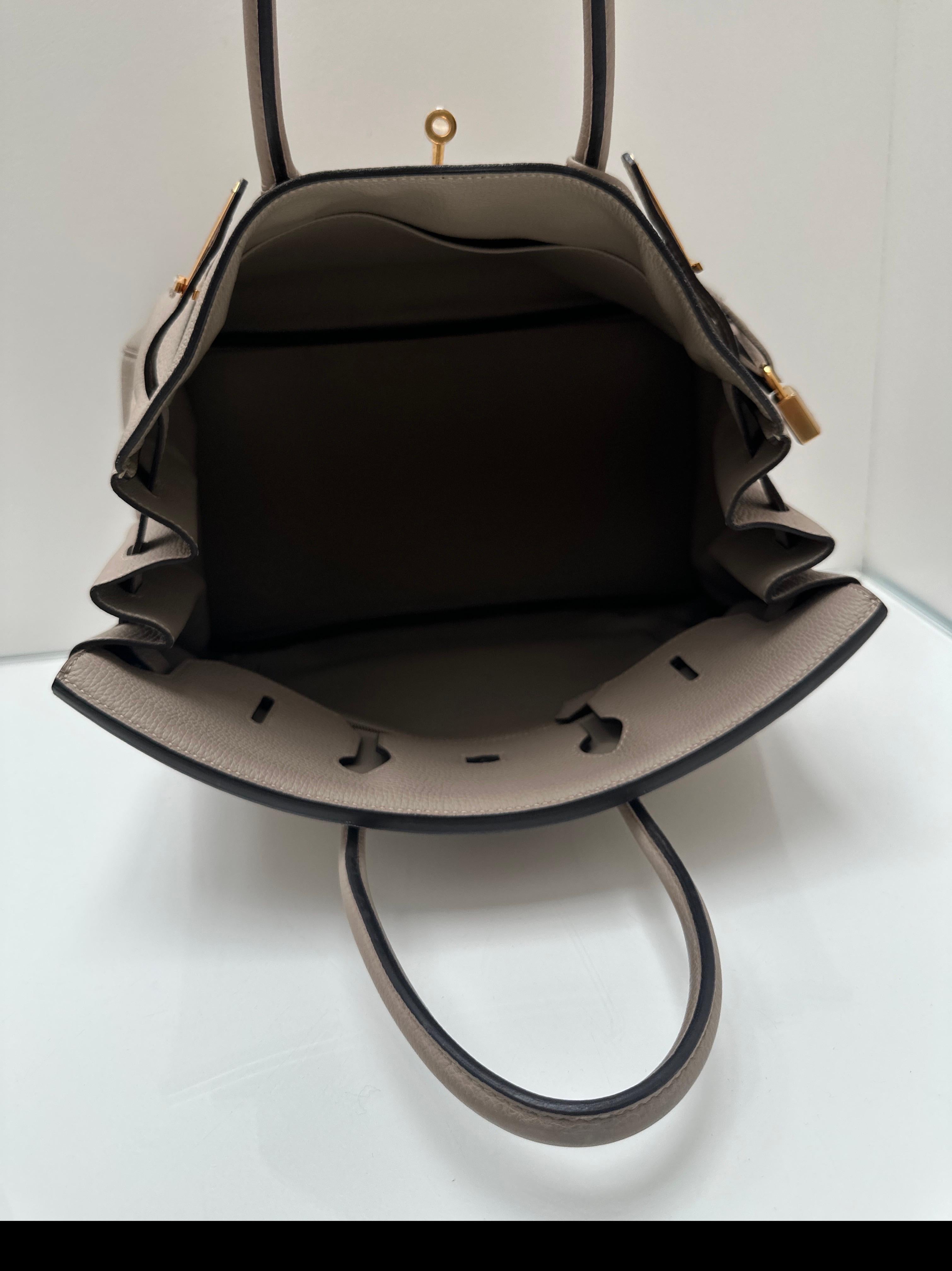 Hermes Gris Tourterelle Birkin 35 Bag 4