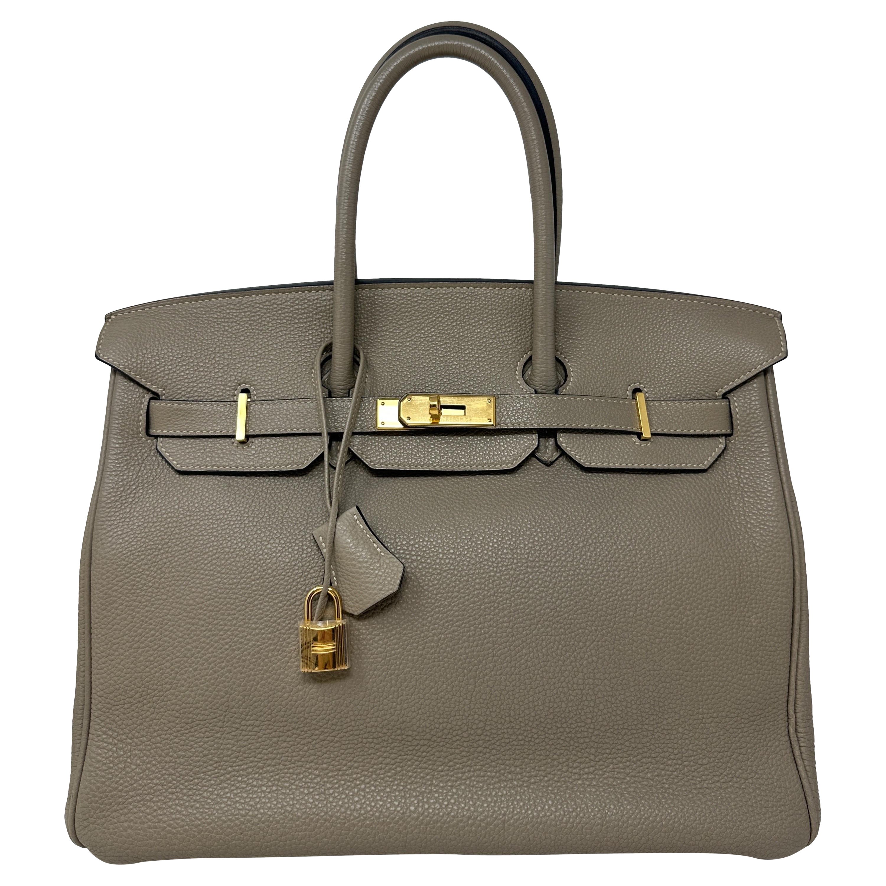 Hermes Gris Tourterelle Birkin 35 Bag