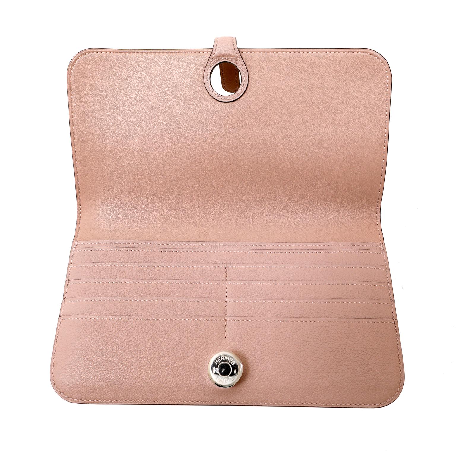 Hermès Gris Tourterelle Evercolor Recto- Verso Geldbörse 1