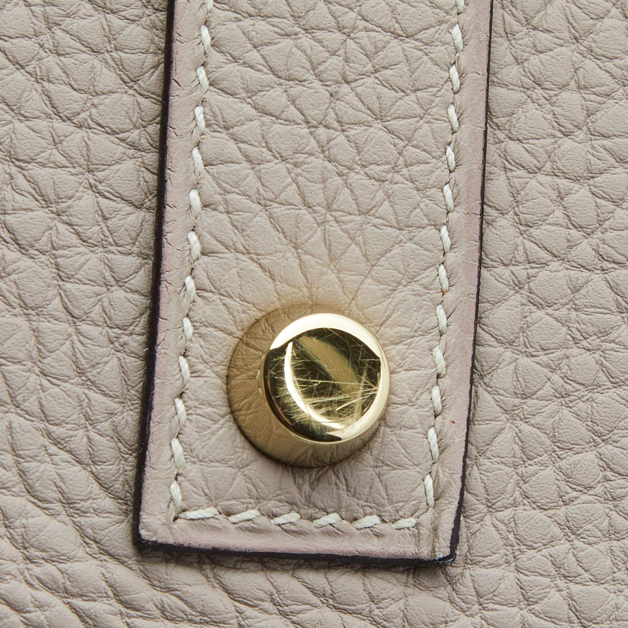 Hermès Gris Tourterelle Togo Leather Gold Finish Birkin 40 Bag 1