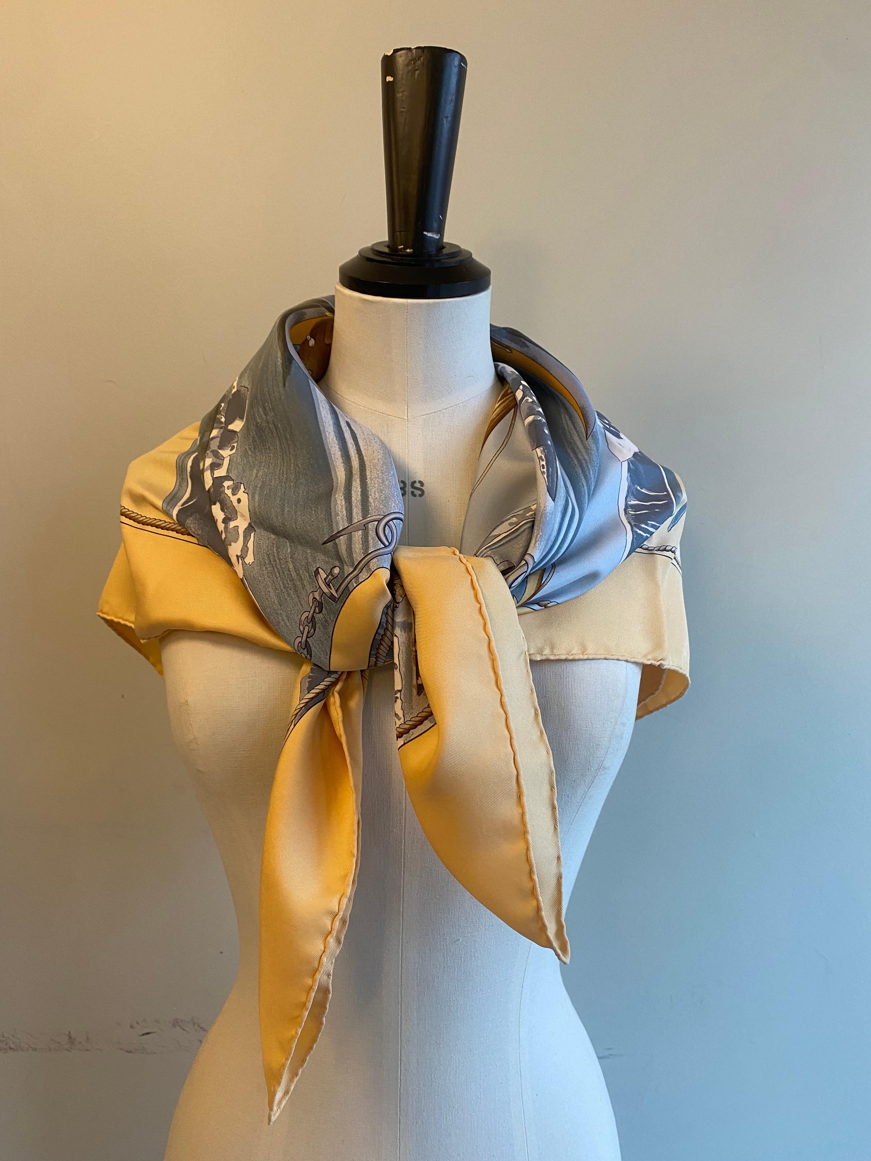 Hermes Groenland Silk Scarf For Sale 1