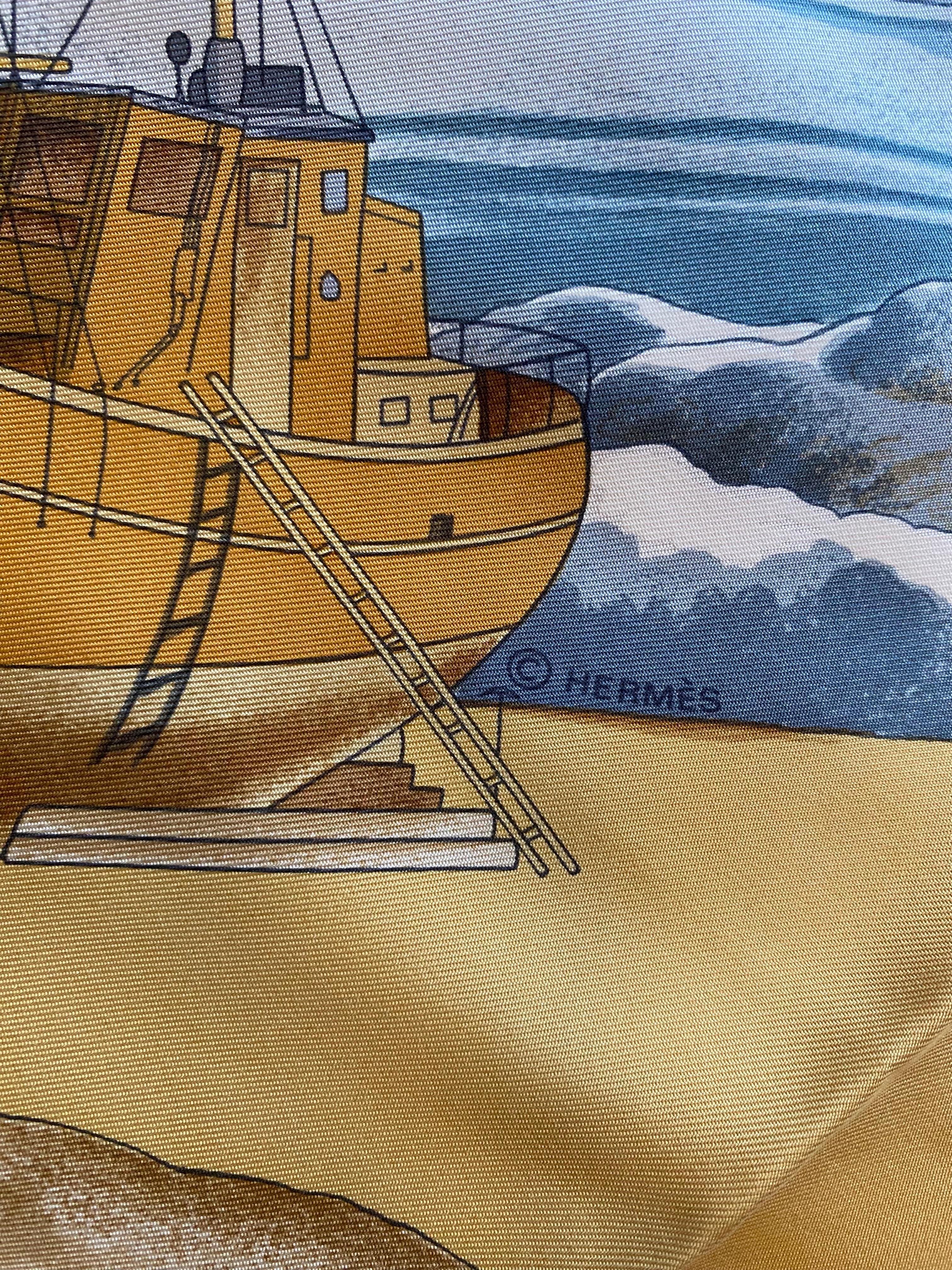 Hermes Groenland Silk Scarf For Sale 2