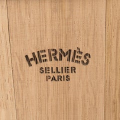 Hermes Groom Stable Bucket Oak Wood Ledergriff Neu