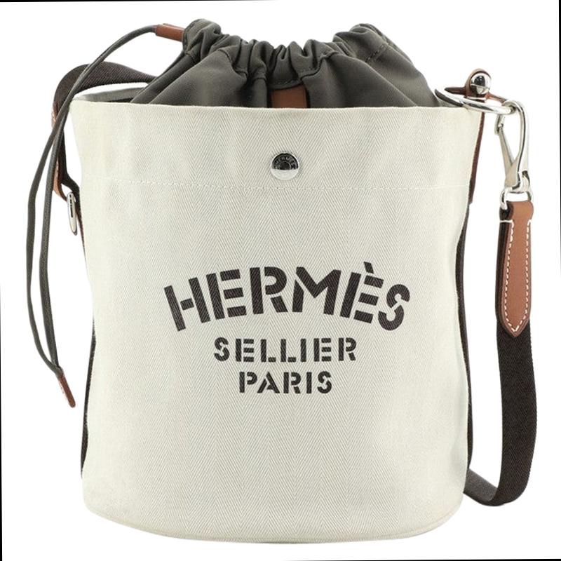 Hermes Grooming Handbag Canvas at 1stDibs