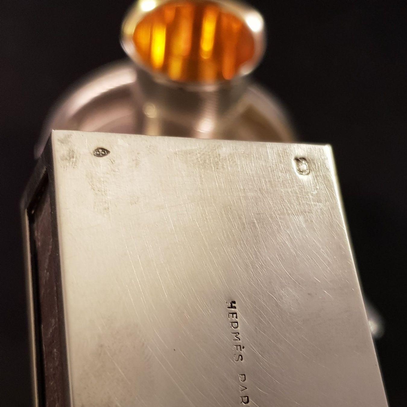 Français Ensemble de fumeurs Hermès Guilloche fabriqué par la Maison Ravinet d'Enfert