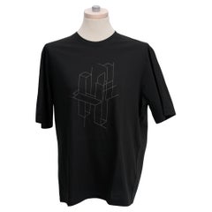 Hermès "H 3D" Embroidery Cotton T-Shirt