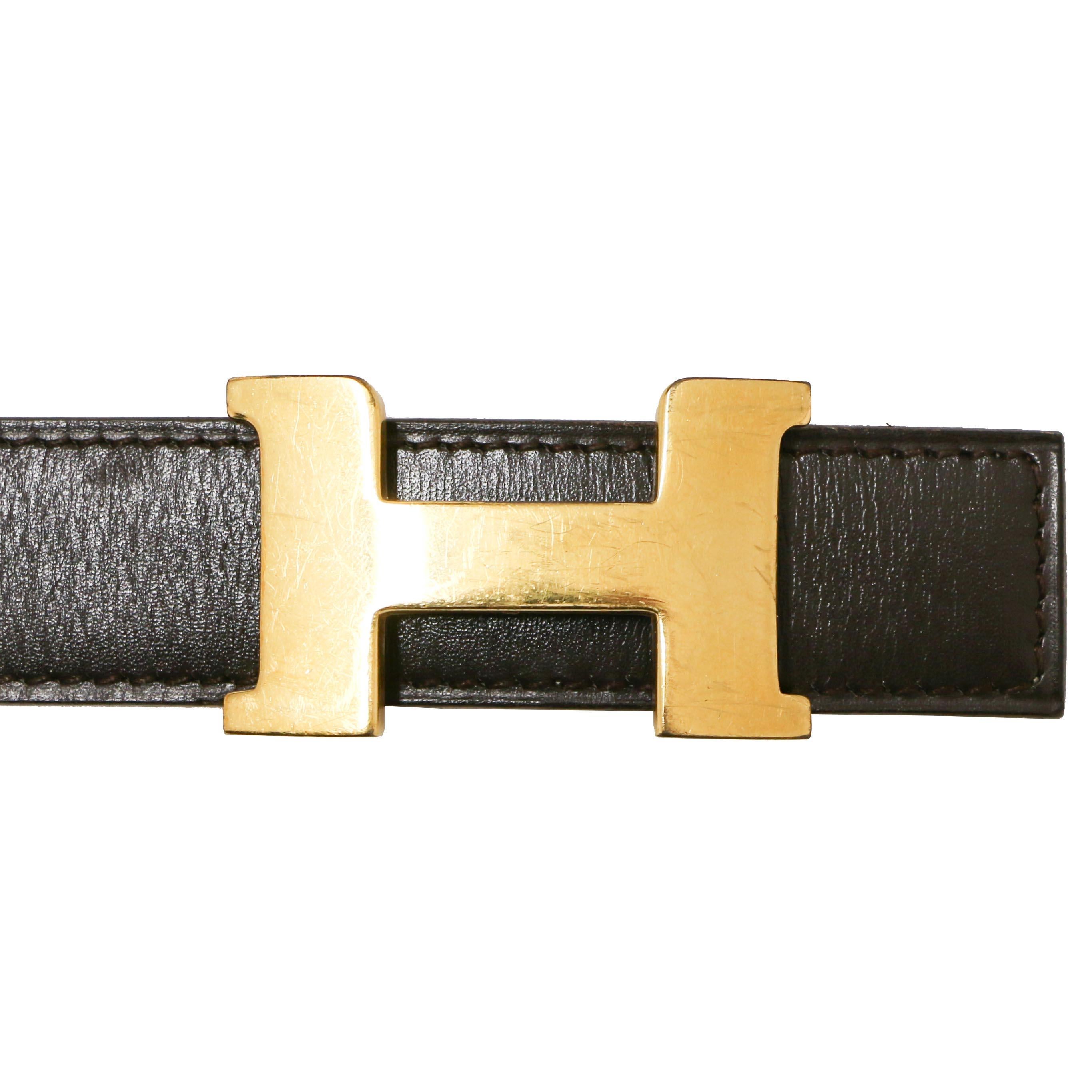 Hermès H Belt Reversible In Excellent Condition For Sale In Paris, FR