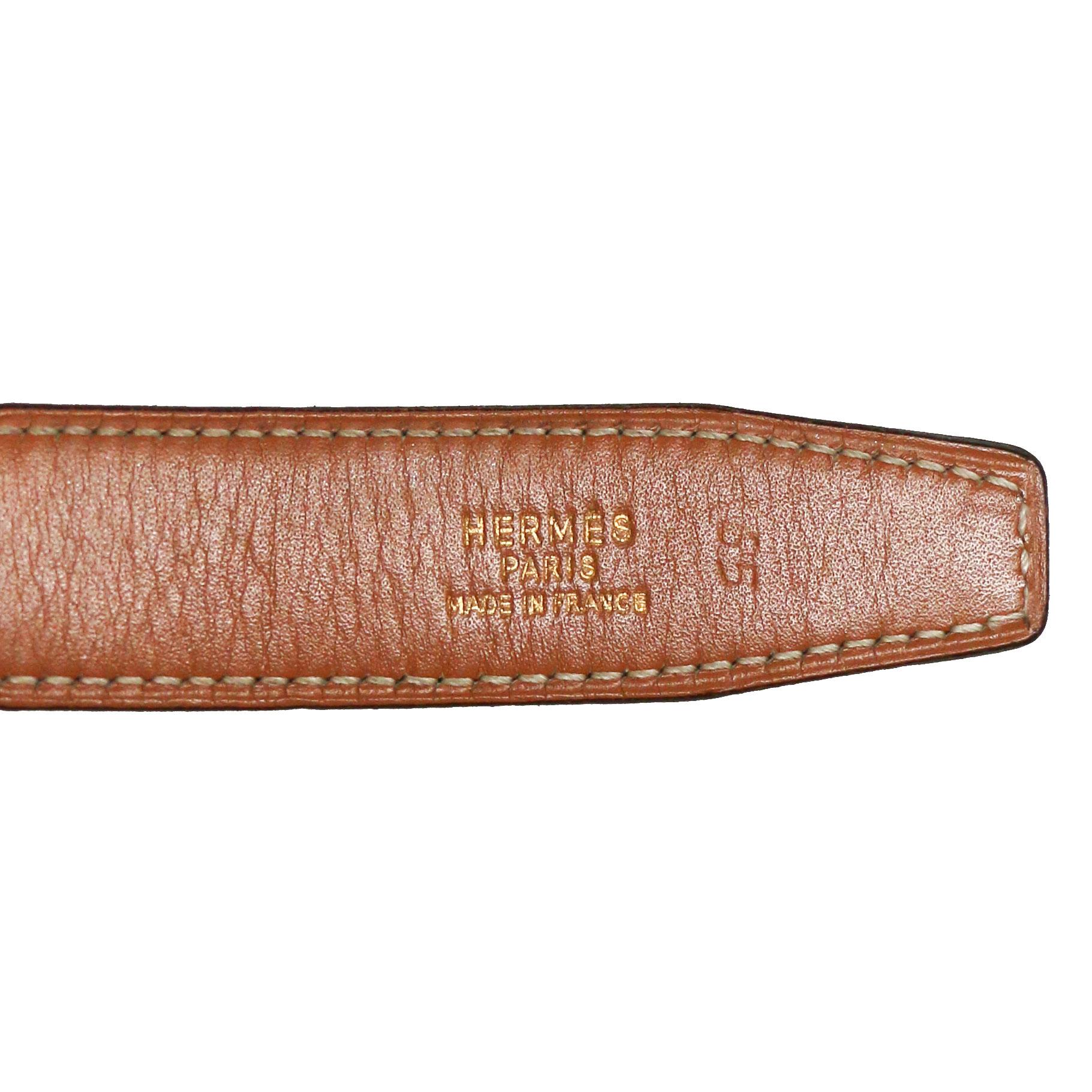 Women's or Men's Hermès H Belt Reversible For Sale