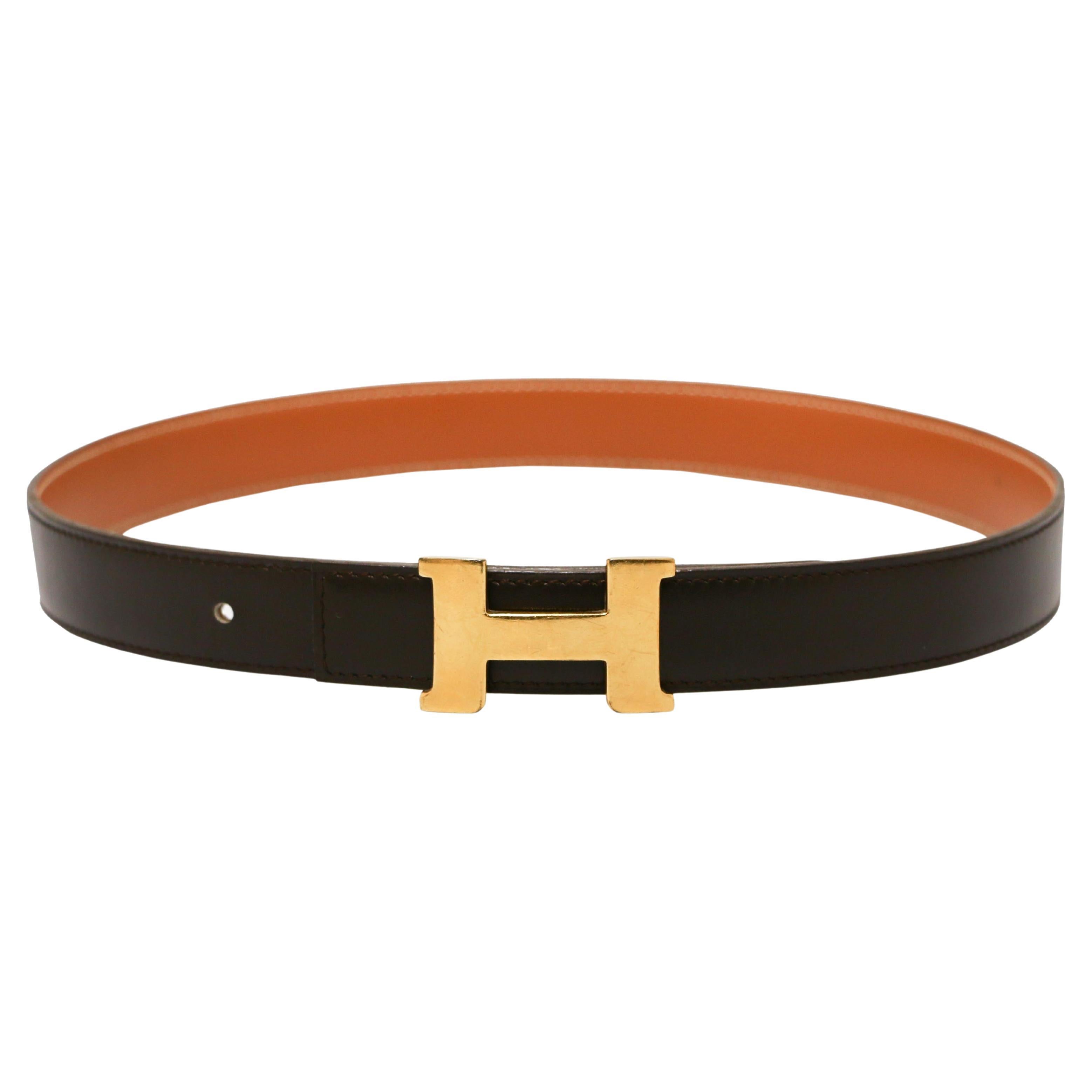 Hermès H Belt Reversible For Sale