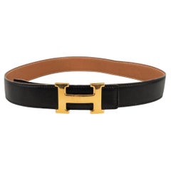 Cintura in pelle nera H. H.